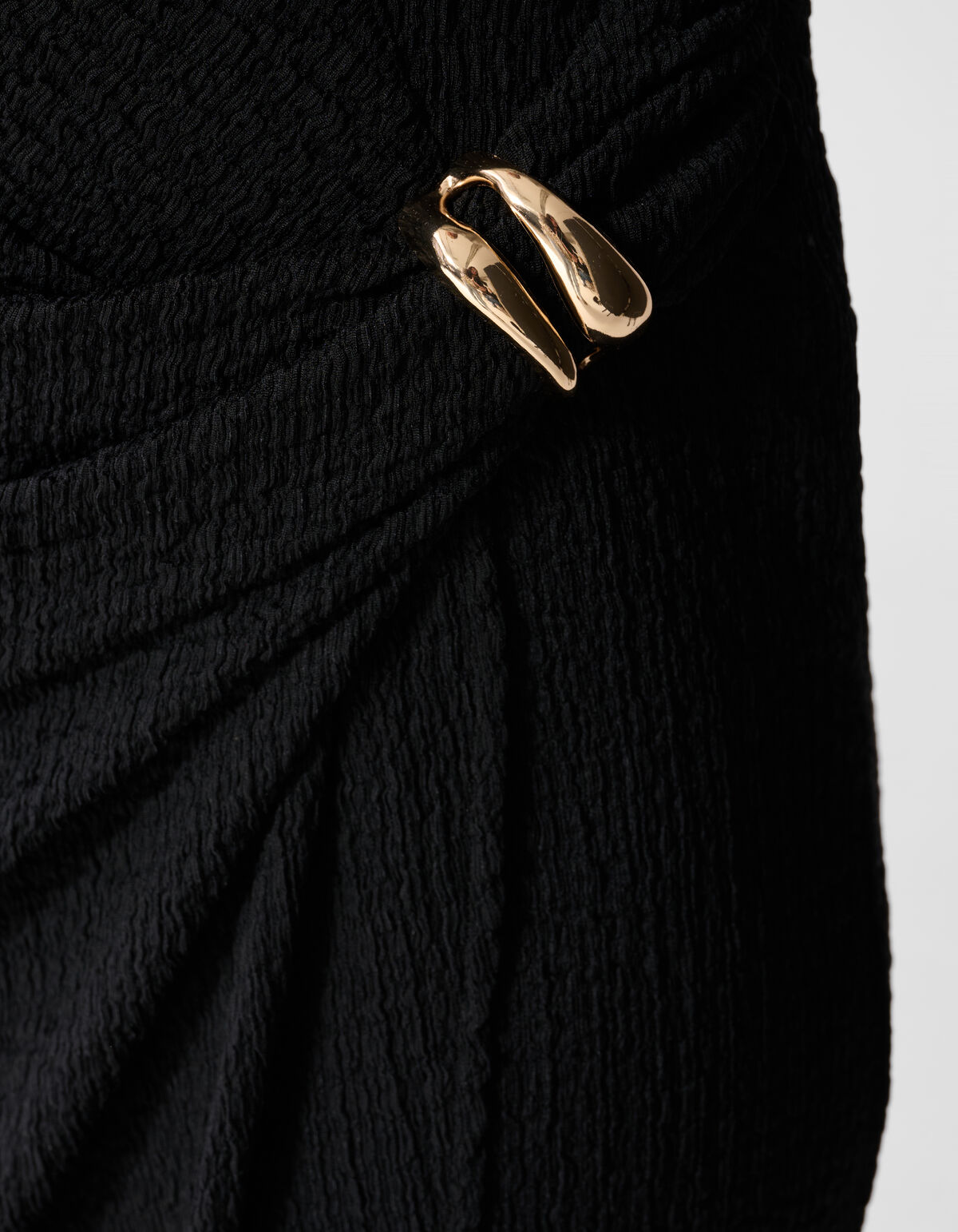 Crinkle Maxi Rock Schwarz SHOEBY WOMEN