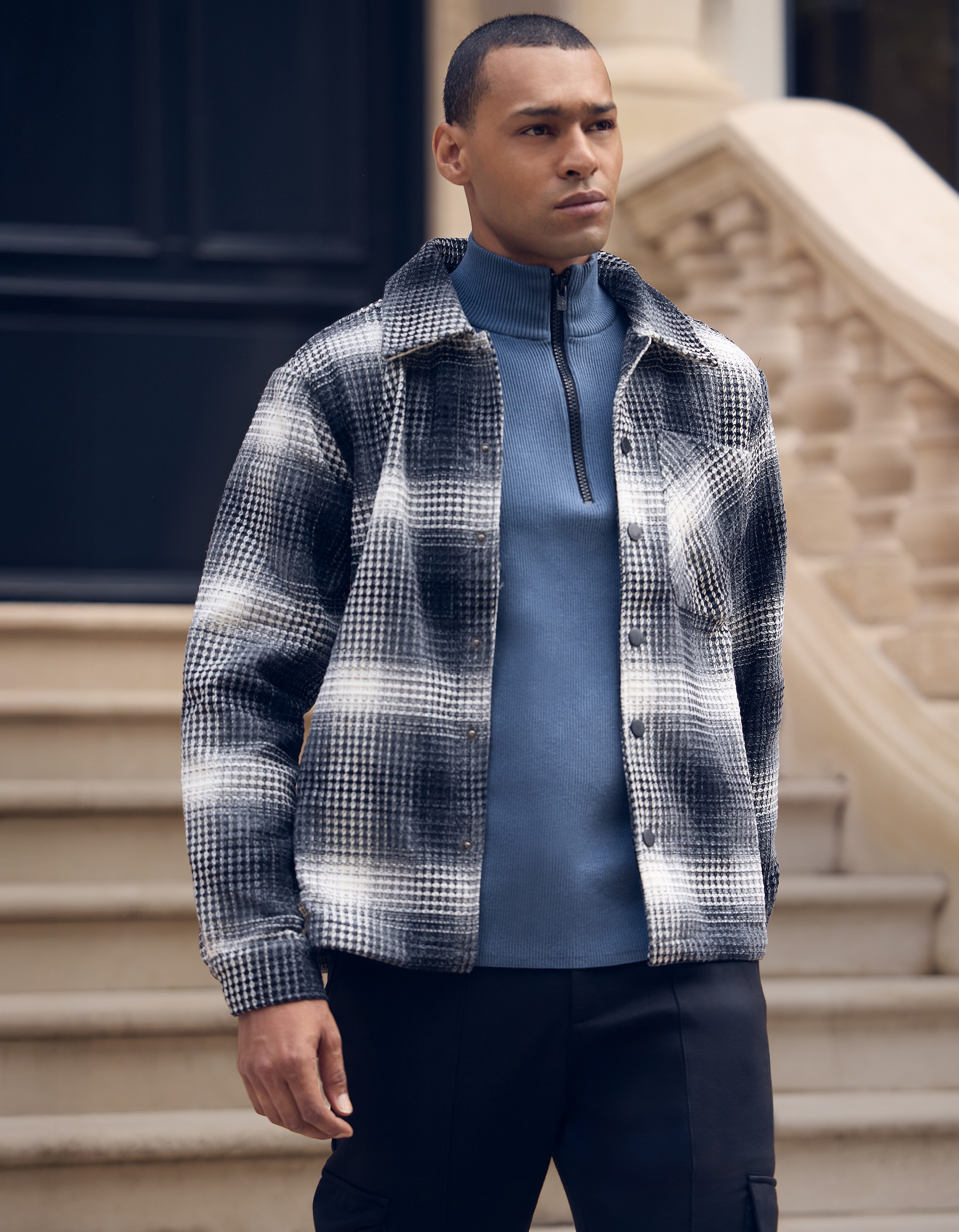 Schwere Karojacke Schwarz SHOEBY MEN