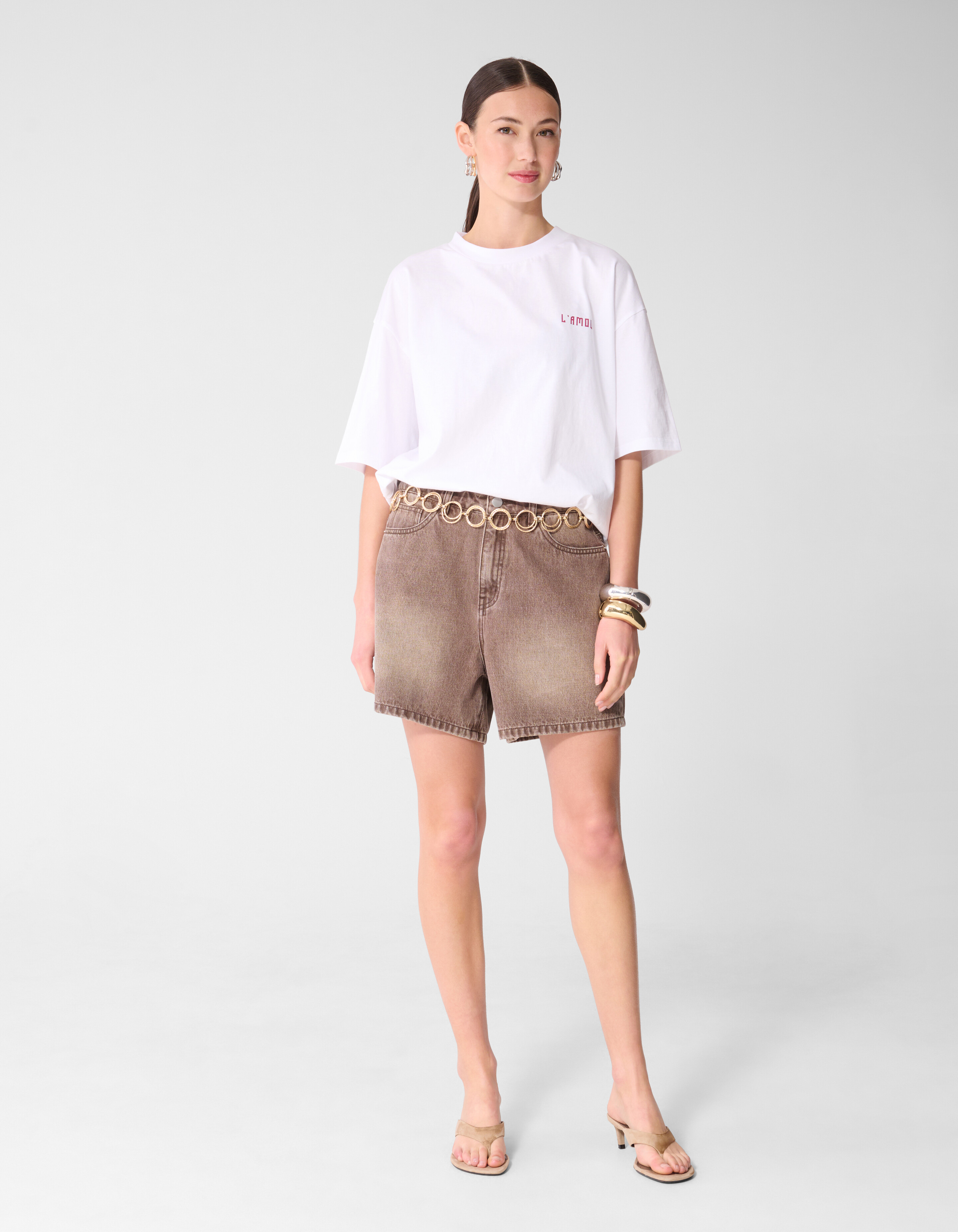 L'amour Artwork T-Shirt Wei&szlig; SHOEBY WOMEN