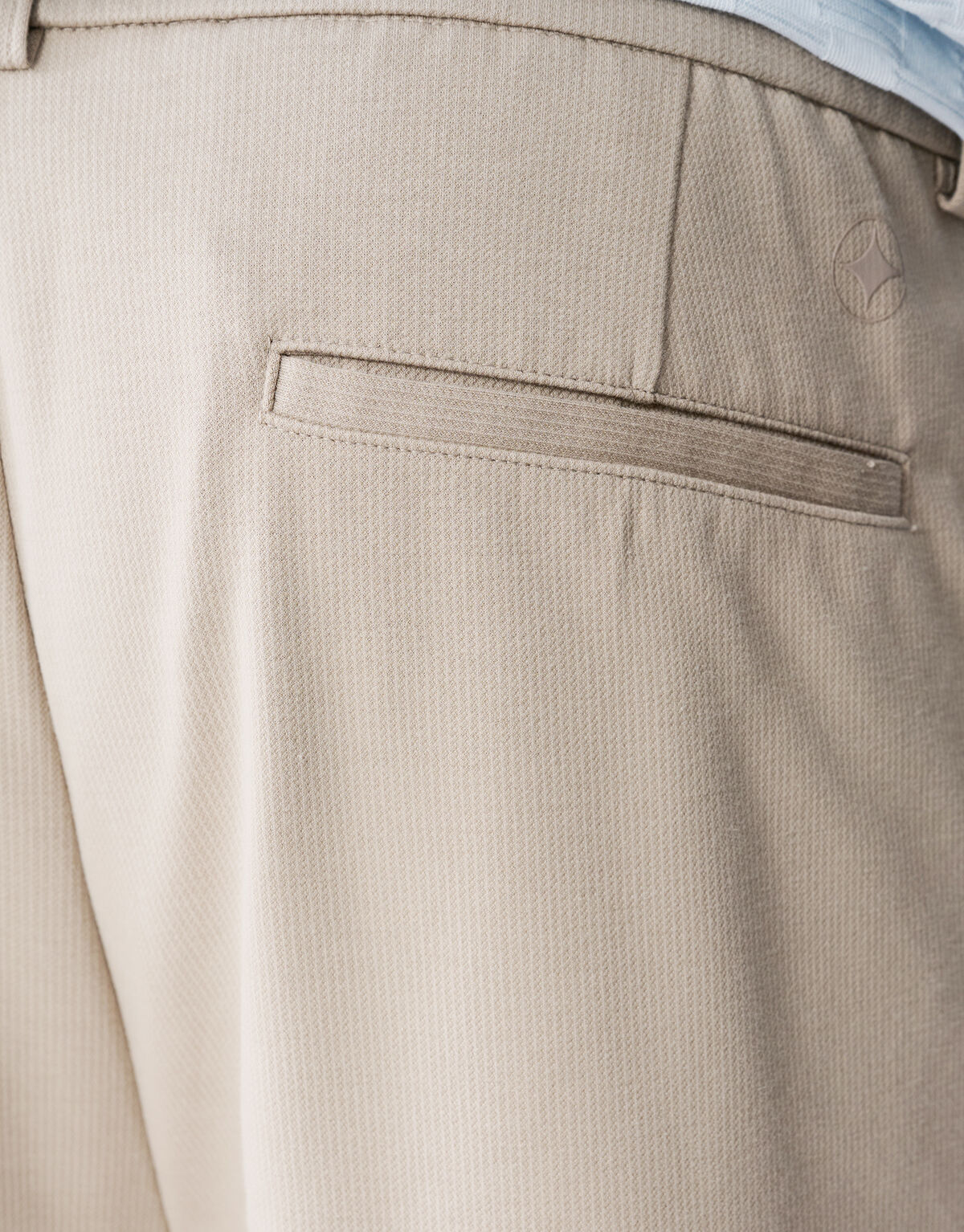 Plissierte Hose in normaler Passform, hellbraun SHOEBY MEN