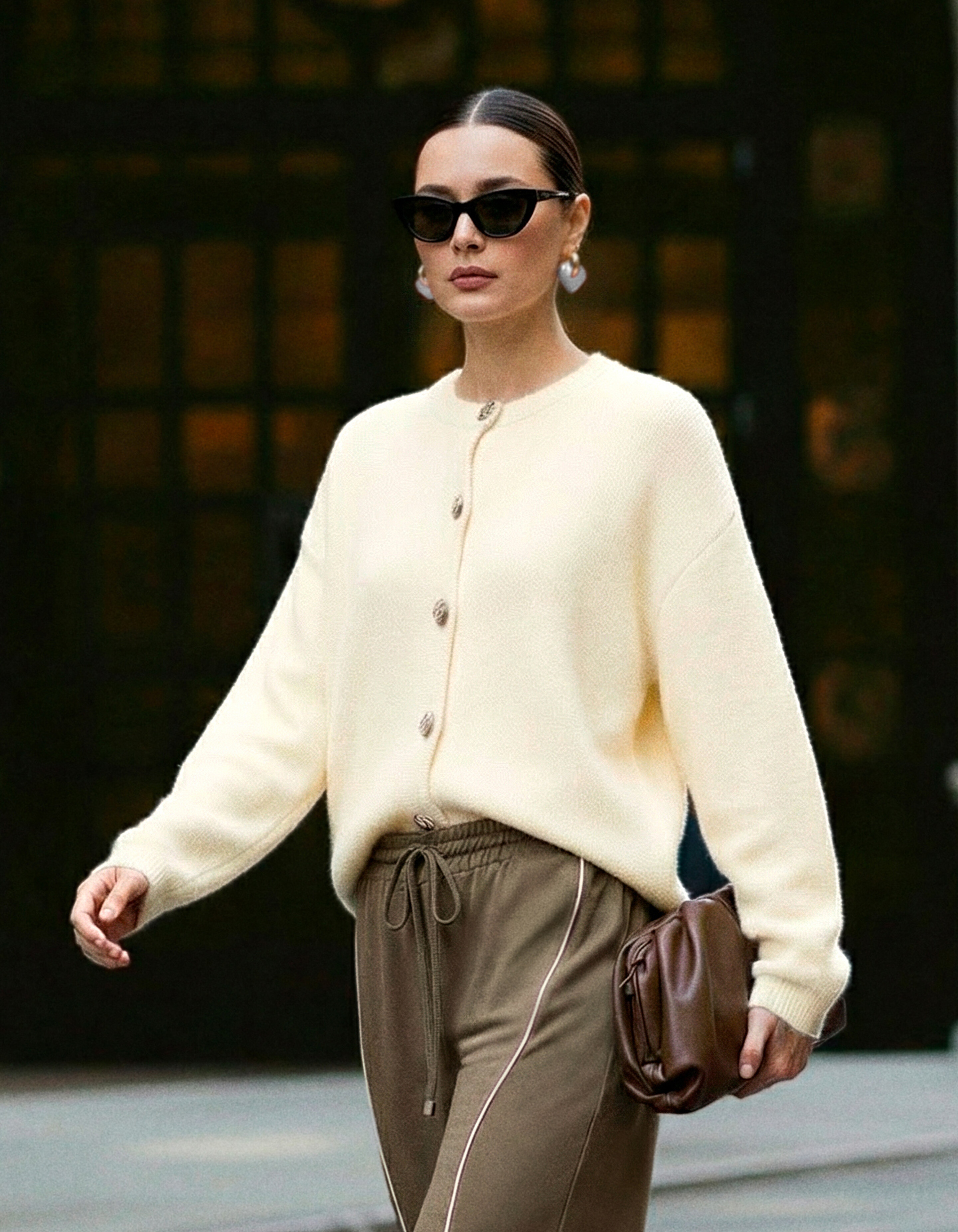 Fancy Button Weste Hellgelb SHOEBY WOMEN