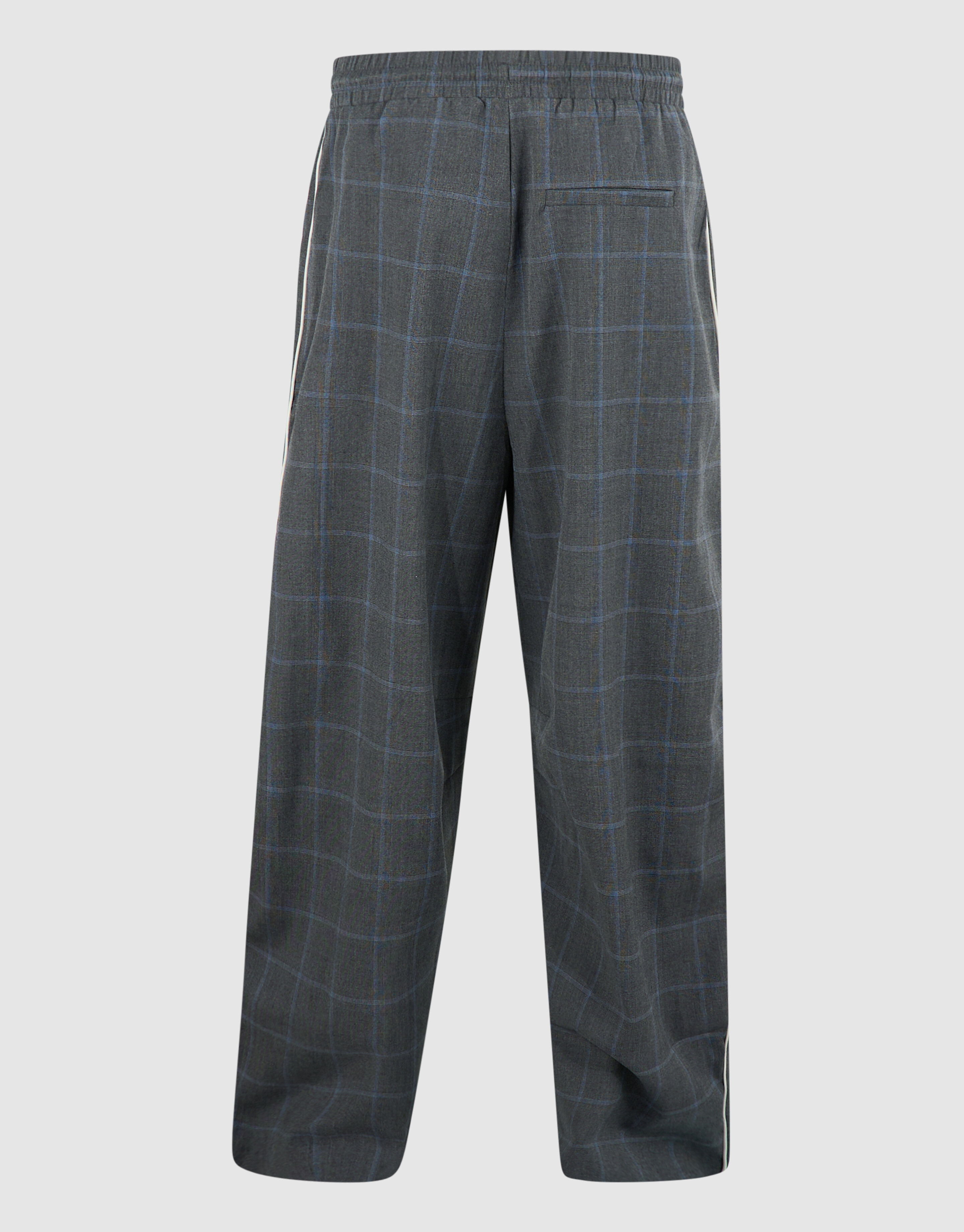Sporty Karo Wide Leg Hose Dunkelgrau SHOEBY WOMEN