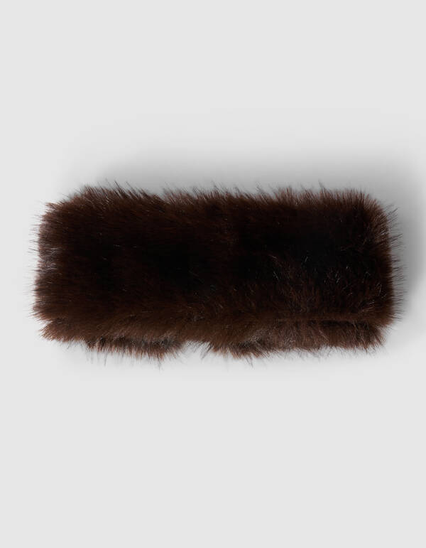 Fake-Fur-Haarband Dunkelbraun By Lonneke SHOEBY ACCESSOIRES