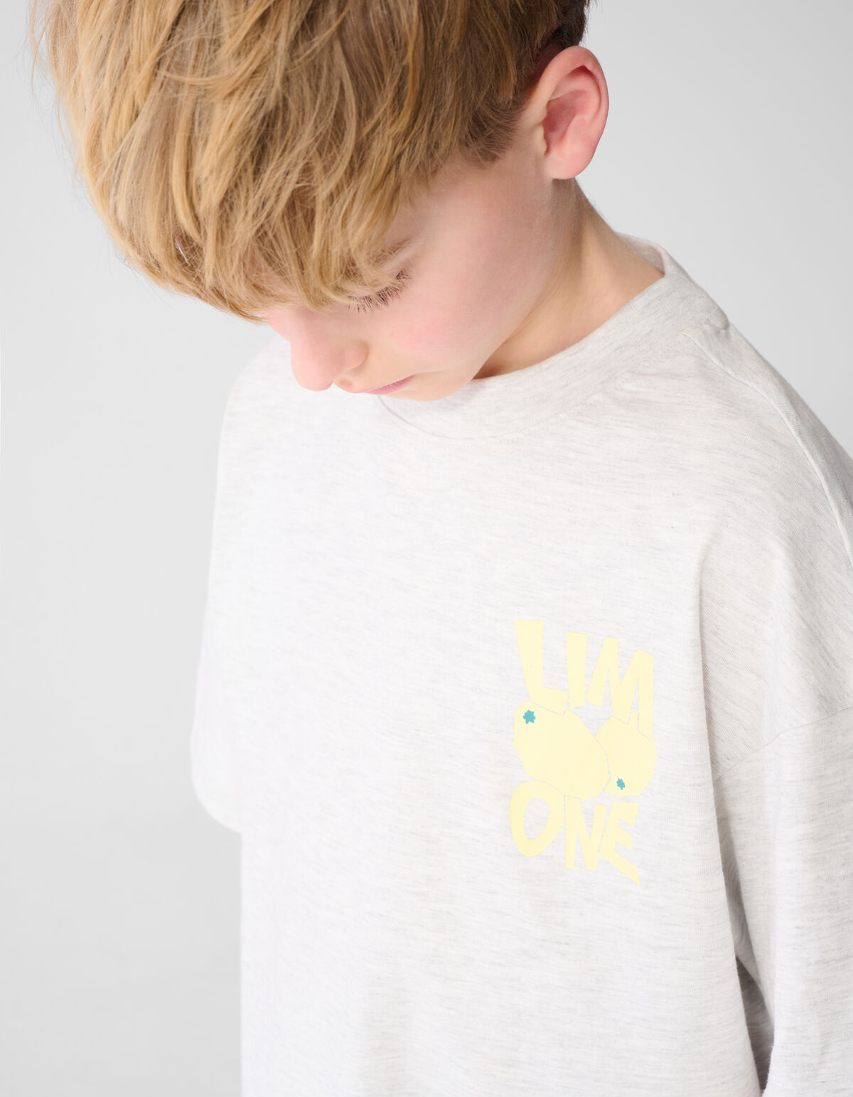 Citrus Artwork T-Shirt Hellgrau SHOEBY BOYS