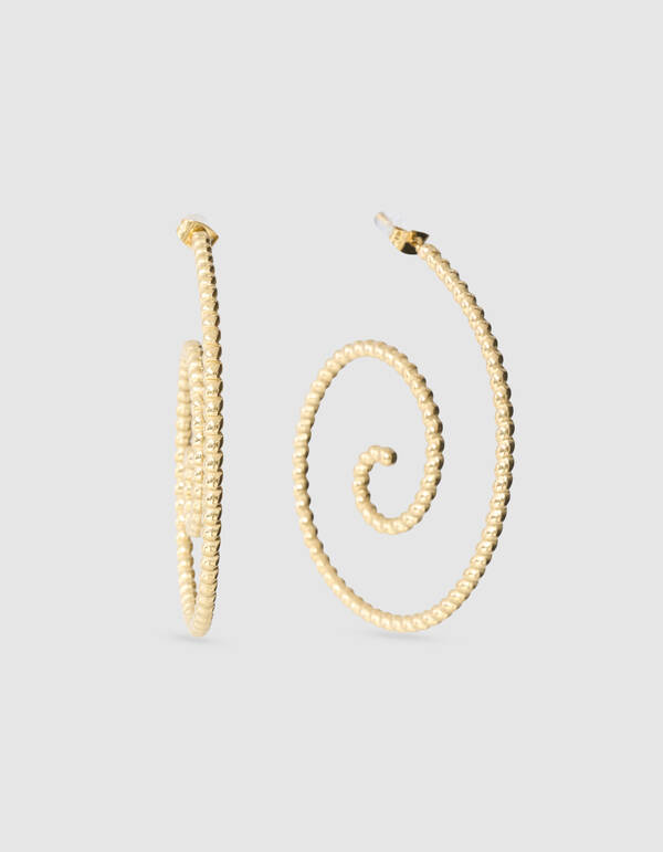 Spiralohrringe Gold SHOEBY ACCESSOIRES