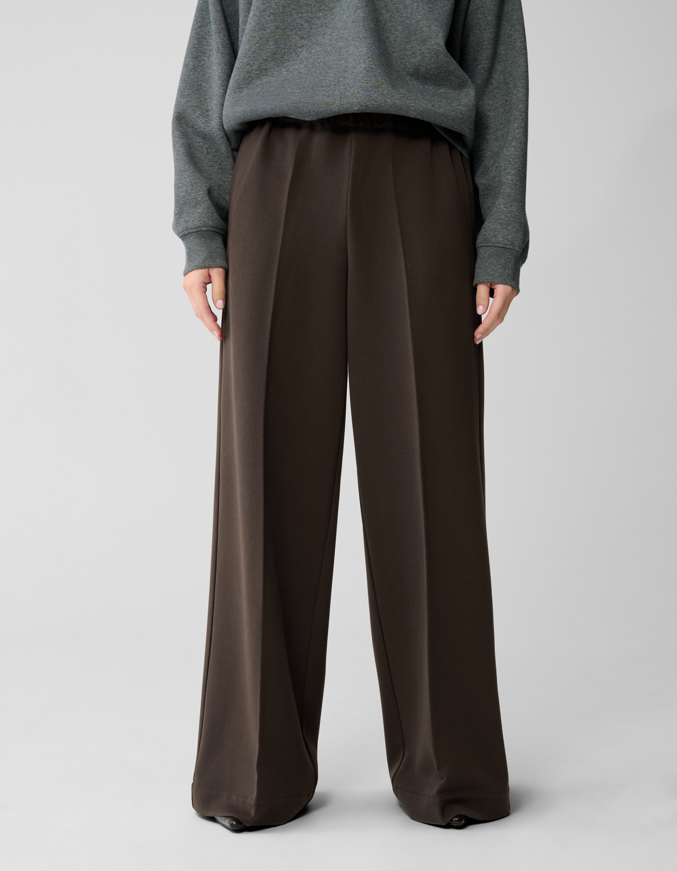 Hose mit weitem Bein in Dunkelbraun von Lonneke SHOEBY WOMEN