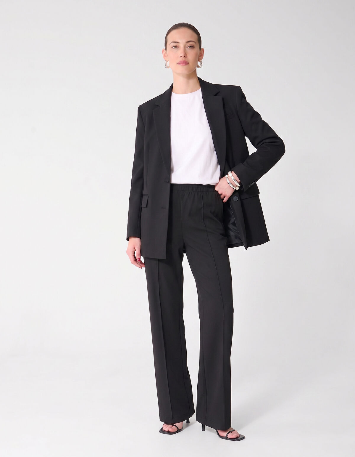 Basic-Hose mit weitem Bein Schwarz SHOEBY WOMEN