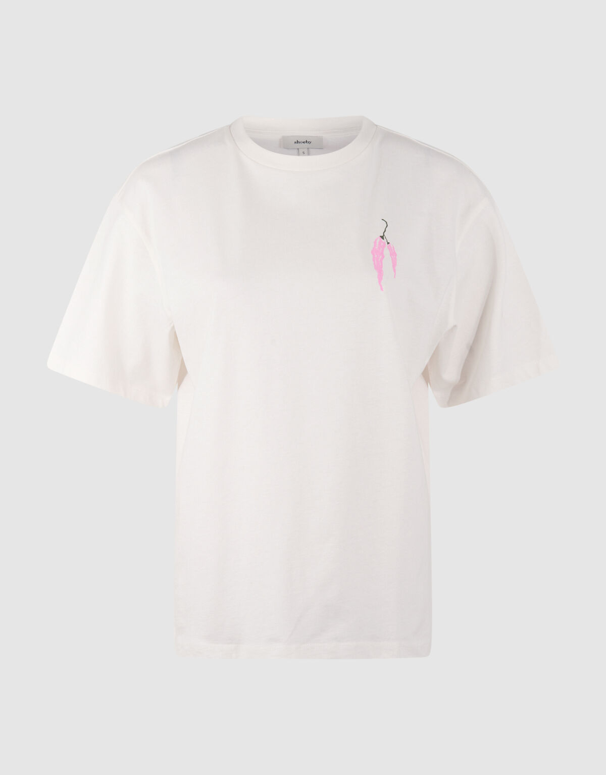 Pepper Artwork T-Shirt Gebrochen Wei&szlig; SHOEBY WOMEN