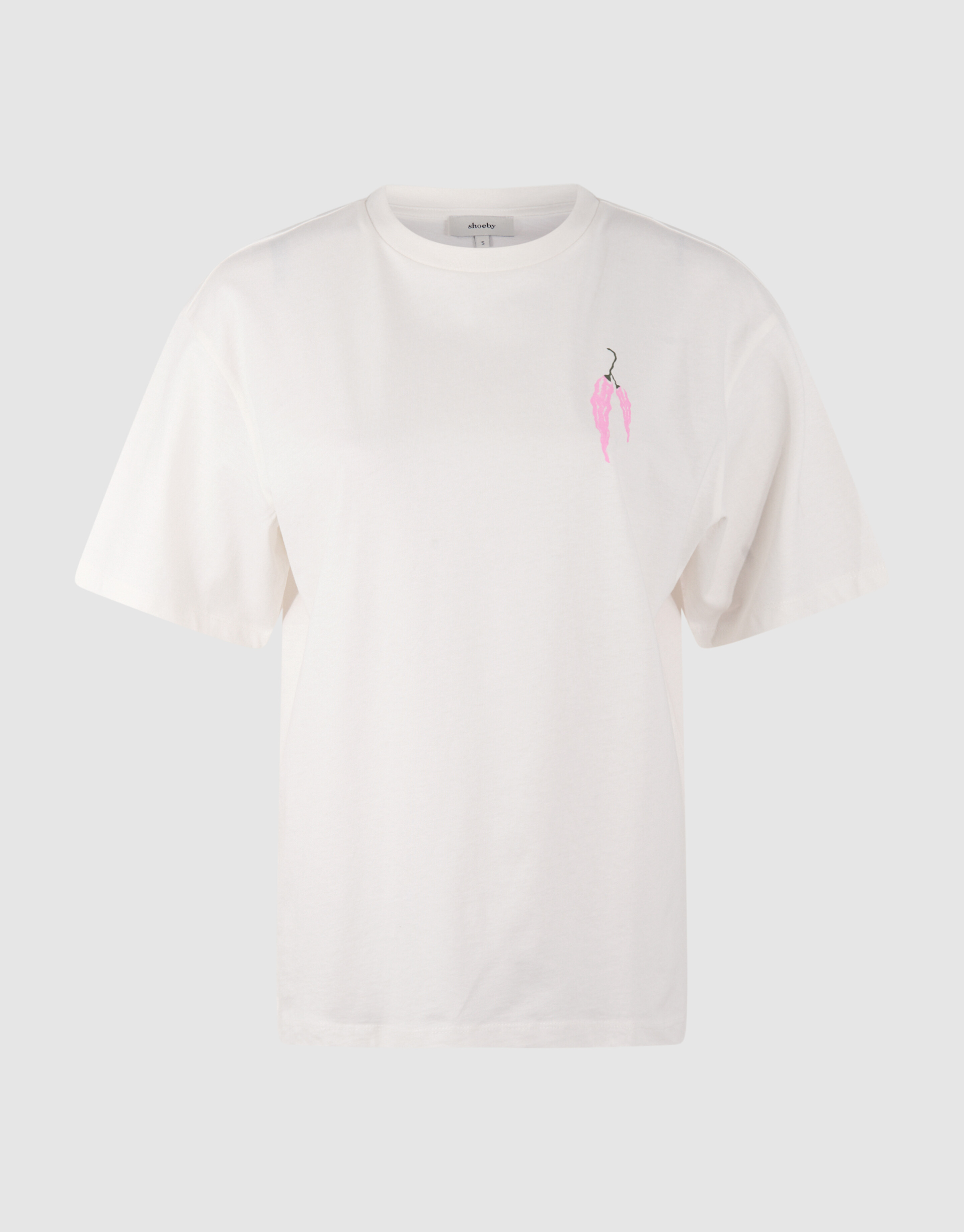 Pepper Artwork T-Shirt Gebrochen Wei&szlig; SHOEBY WOMEN