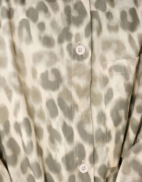 Leopard-Ballon-Minikleid Hellbraun SHOEBY GIRLS