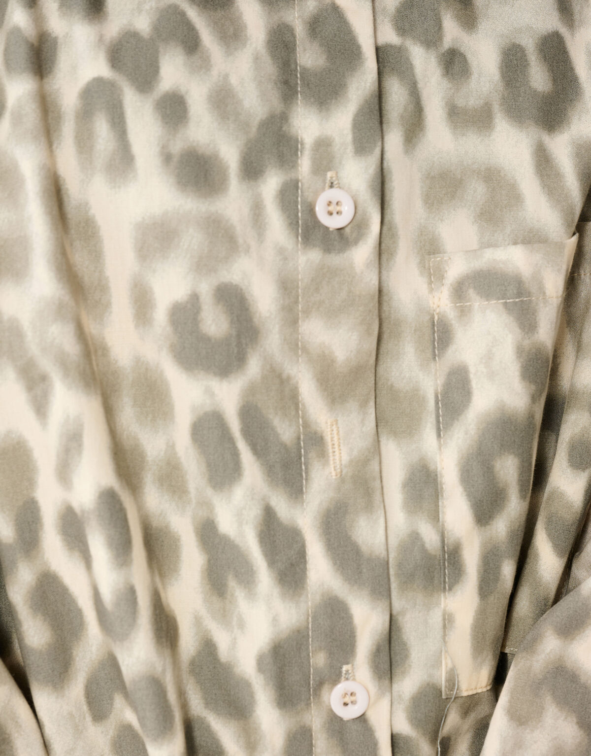 Leopard-Ballon-Minikleid Hellbraun SHOEBY GIRLS