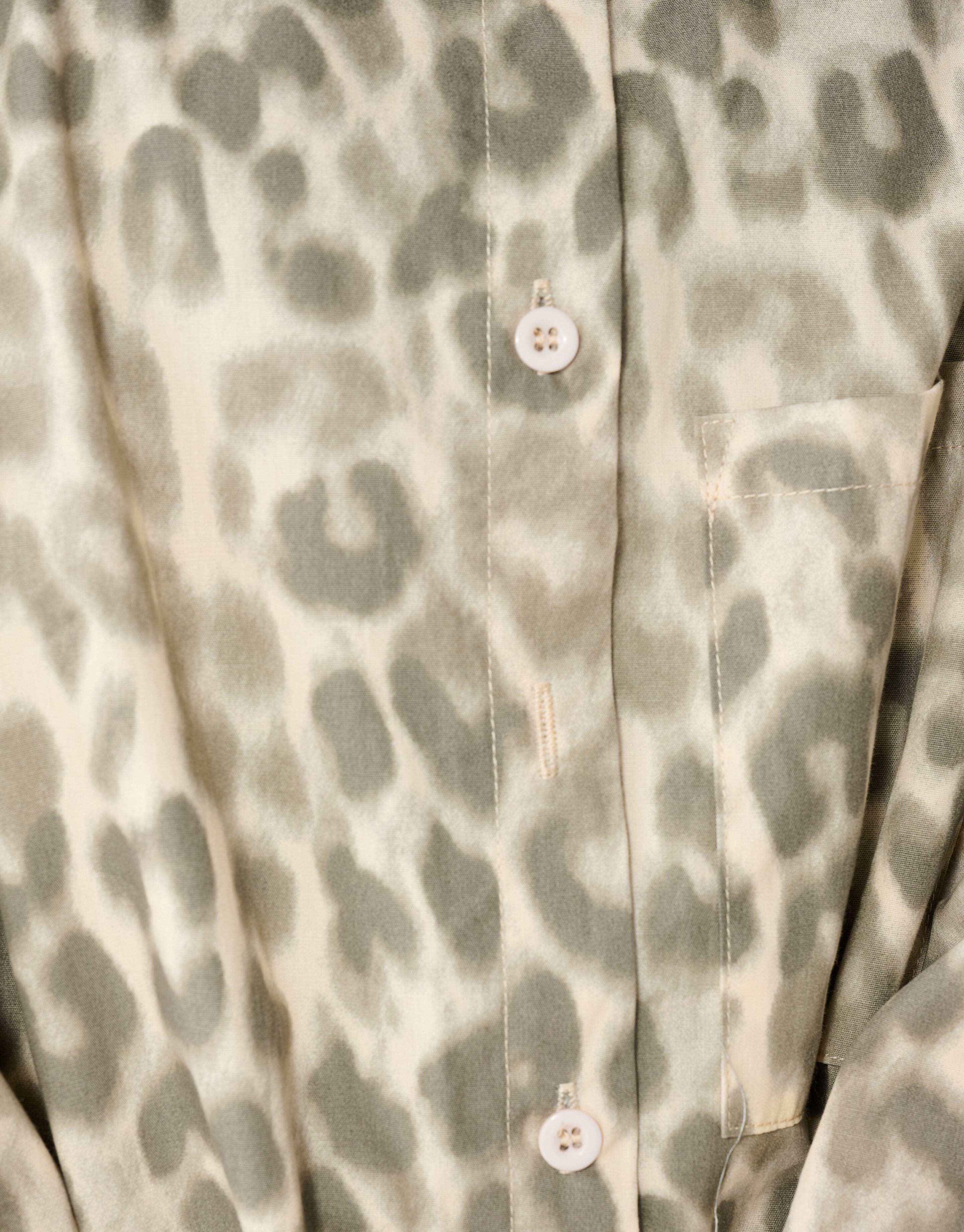 Leopard-Ballon-Minikleid Hellbraun SHOEBY GIRLS