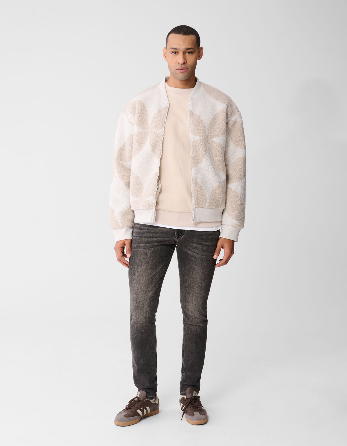 Schmale Jog-Jeans Grau L32 SHOEBY MEN