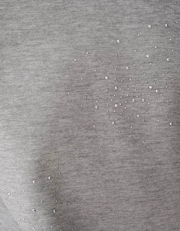 &Uuml;bergro&szlig;er Strickpullover Grau SHOEBY GIRLS