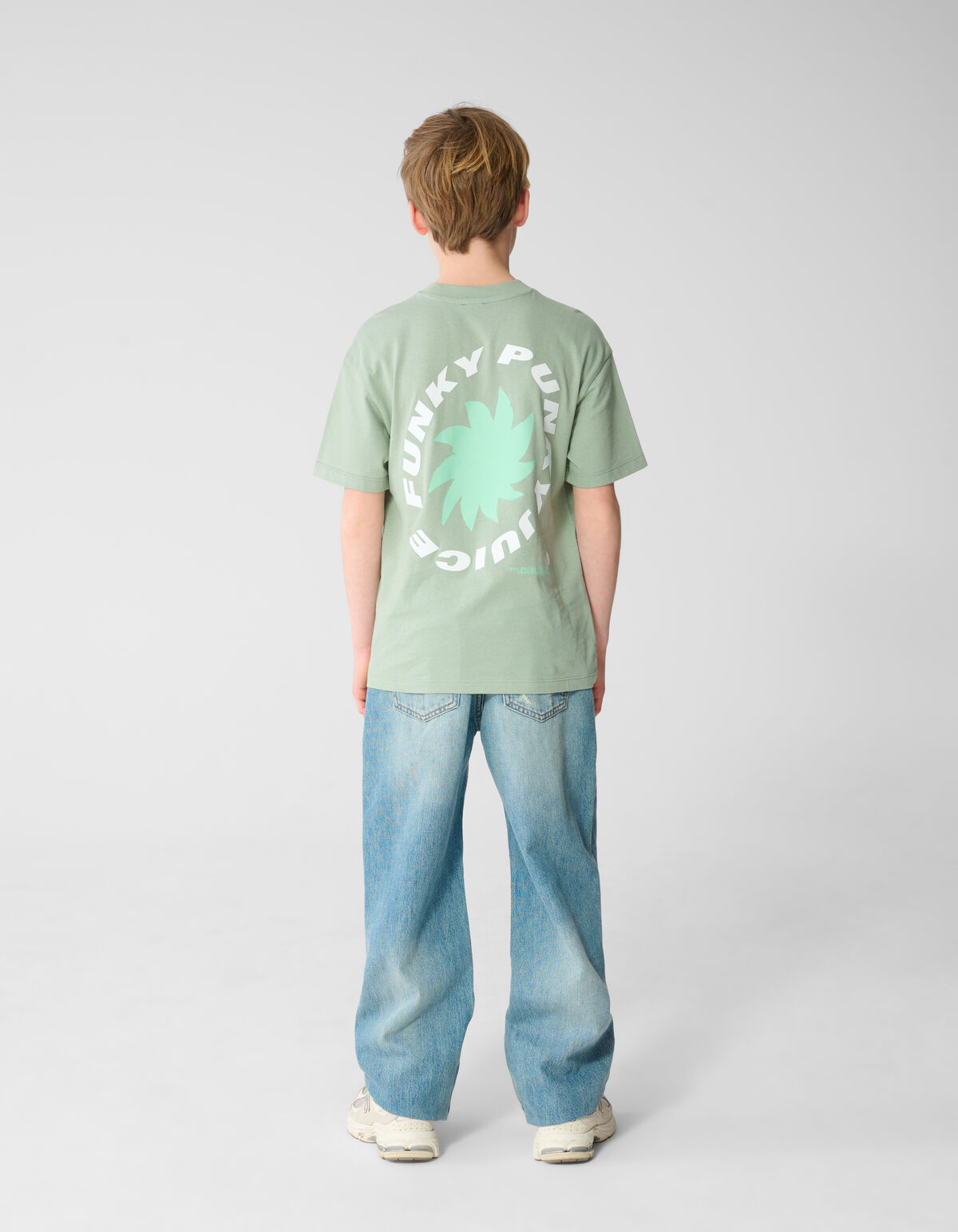 Funky Artwork T-Shirt Gr&uuml;n SHOEBY BOYS