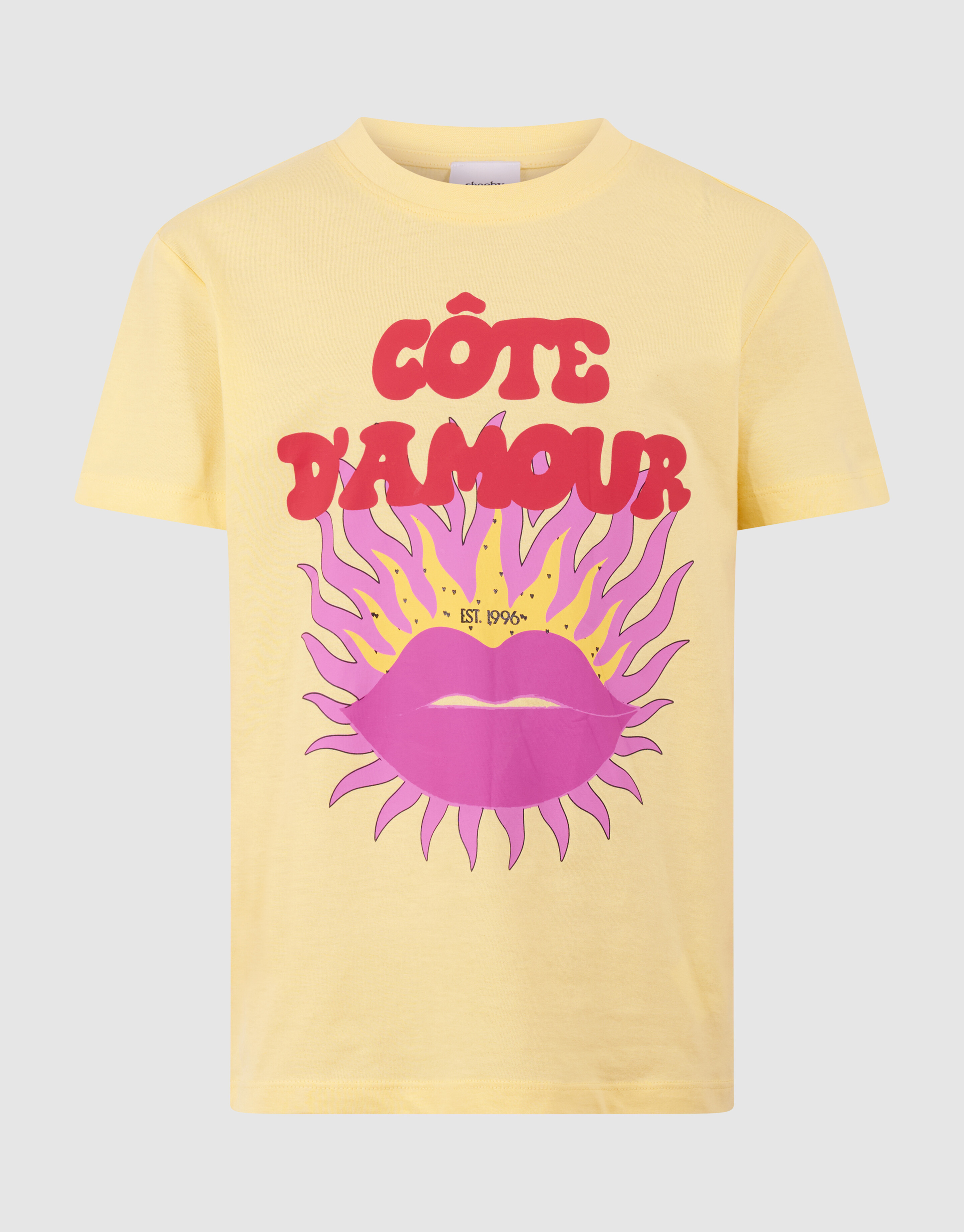 C&ocirc;te D'amour Kunstwerk T-Shirt Gelb SHOEBY GIRLS