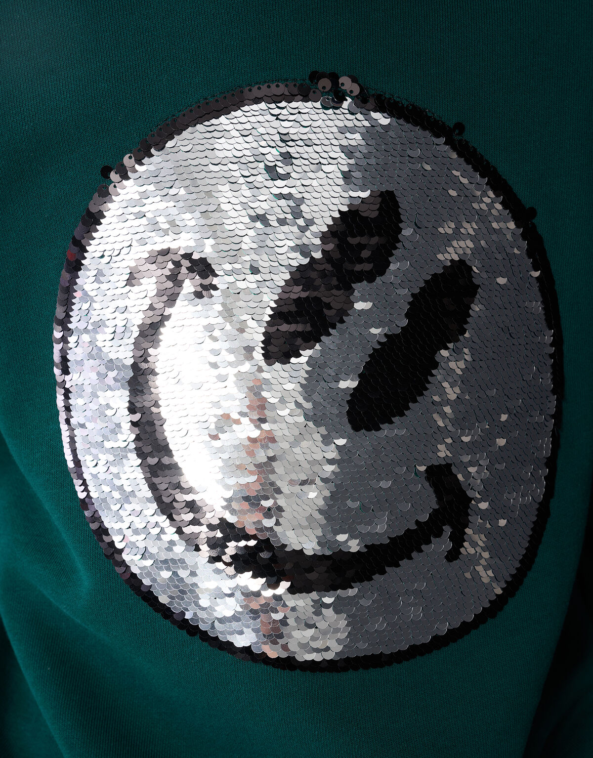 Zwei-Wege-Paillettenpullover Dunkelgr&uuml;n SHOEBY BOYS