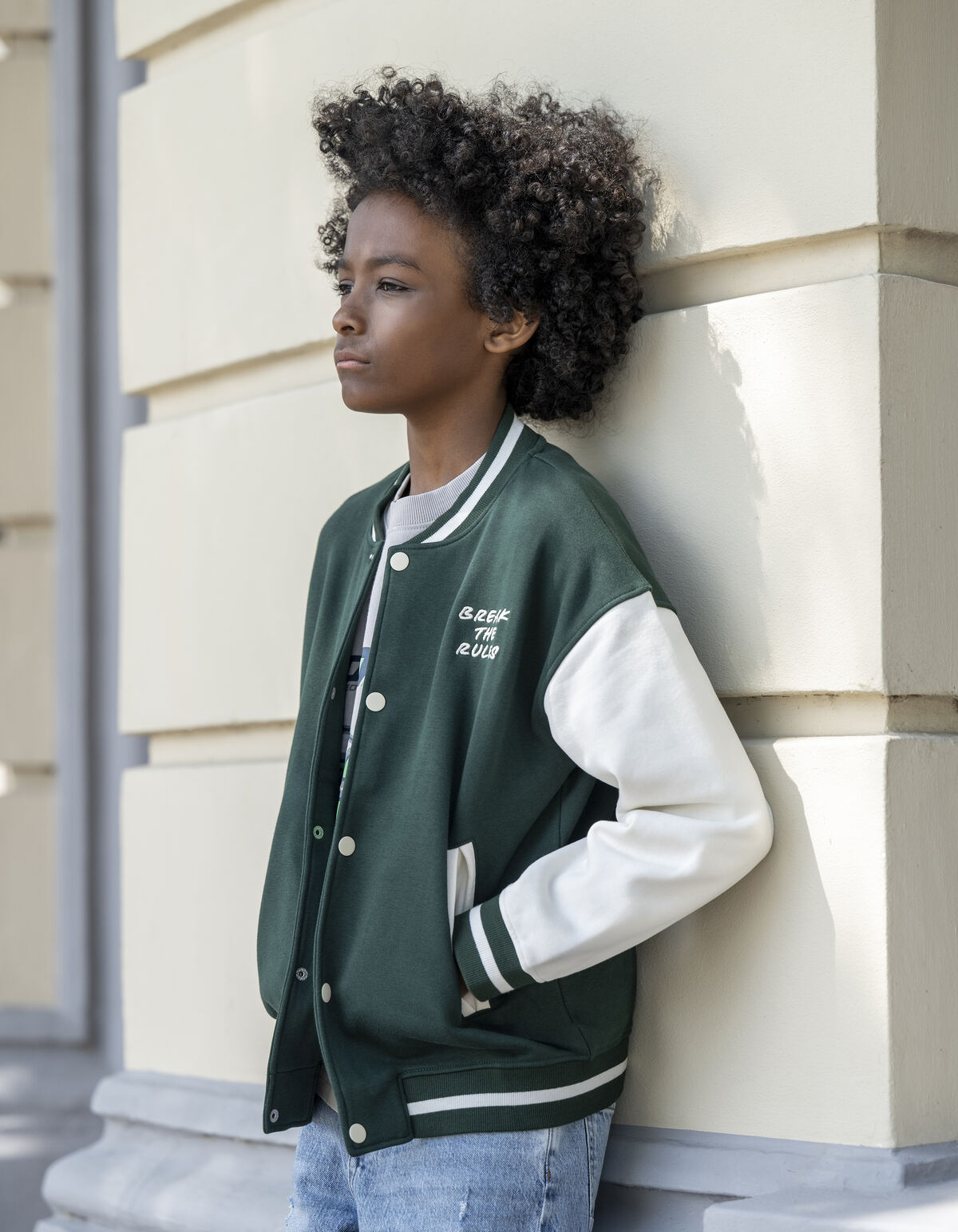 Varsity Bomberjacke Dunkelgrün SHOEBY BOYS