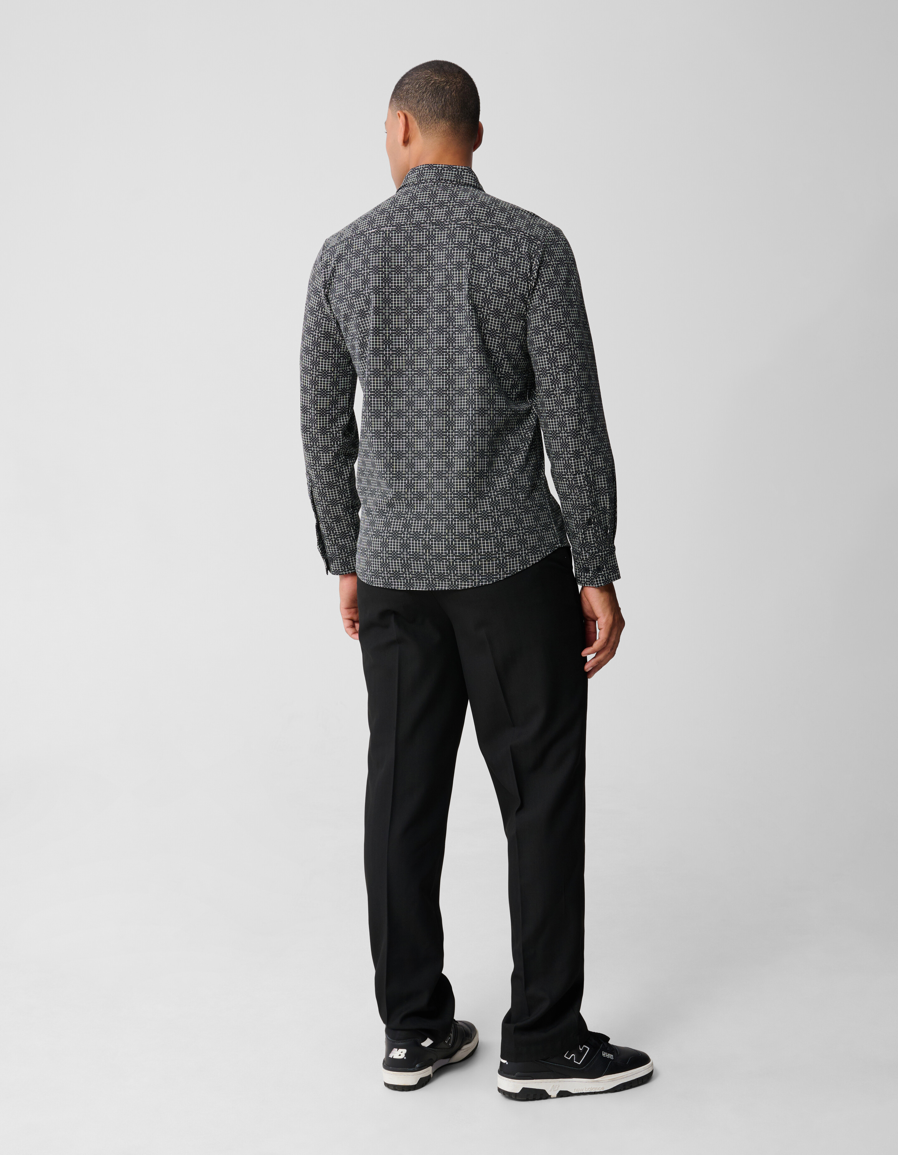 Bedrucktes Logo-Hemd Schwarz SHOEBY MEN