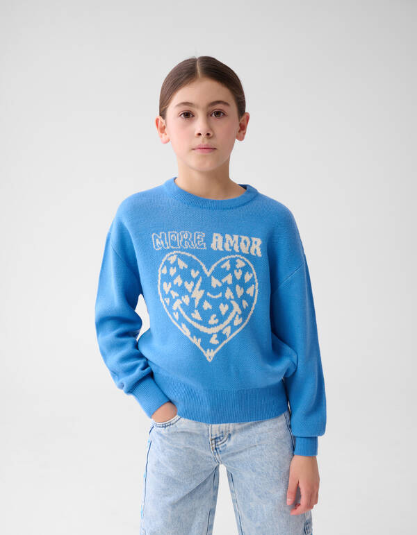 Artwork Pullover Blau SHOEBY GIRLS