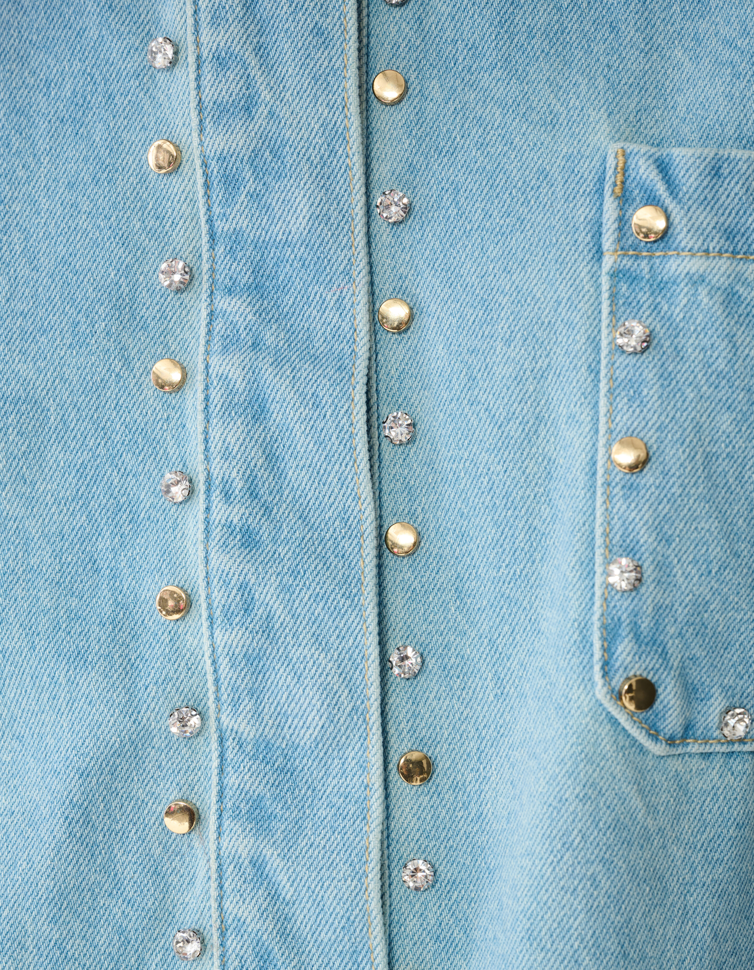 Strass-Jeansjacke gebleicht SHOEBY WOMEN