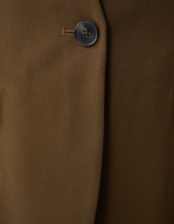 Mix Sleeve Blazer Khaki SHOEBY WOMEN