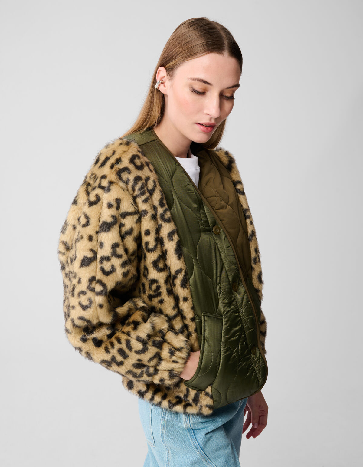 Multi Mix Leopard Jack Dunkelgr&uuml;n SHOEBY WOMEN