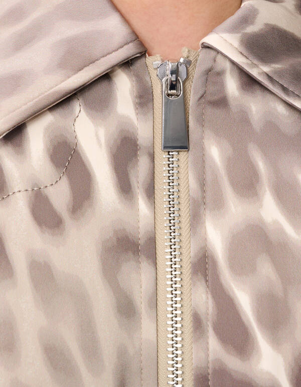 Gestepptes Leoparden-Bomberjacke Hellbraun SHOEBY WOMEN