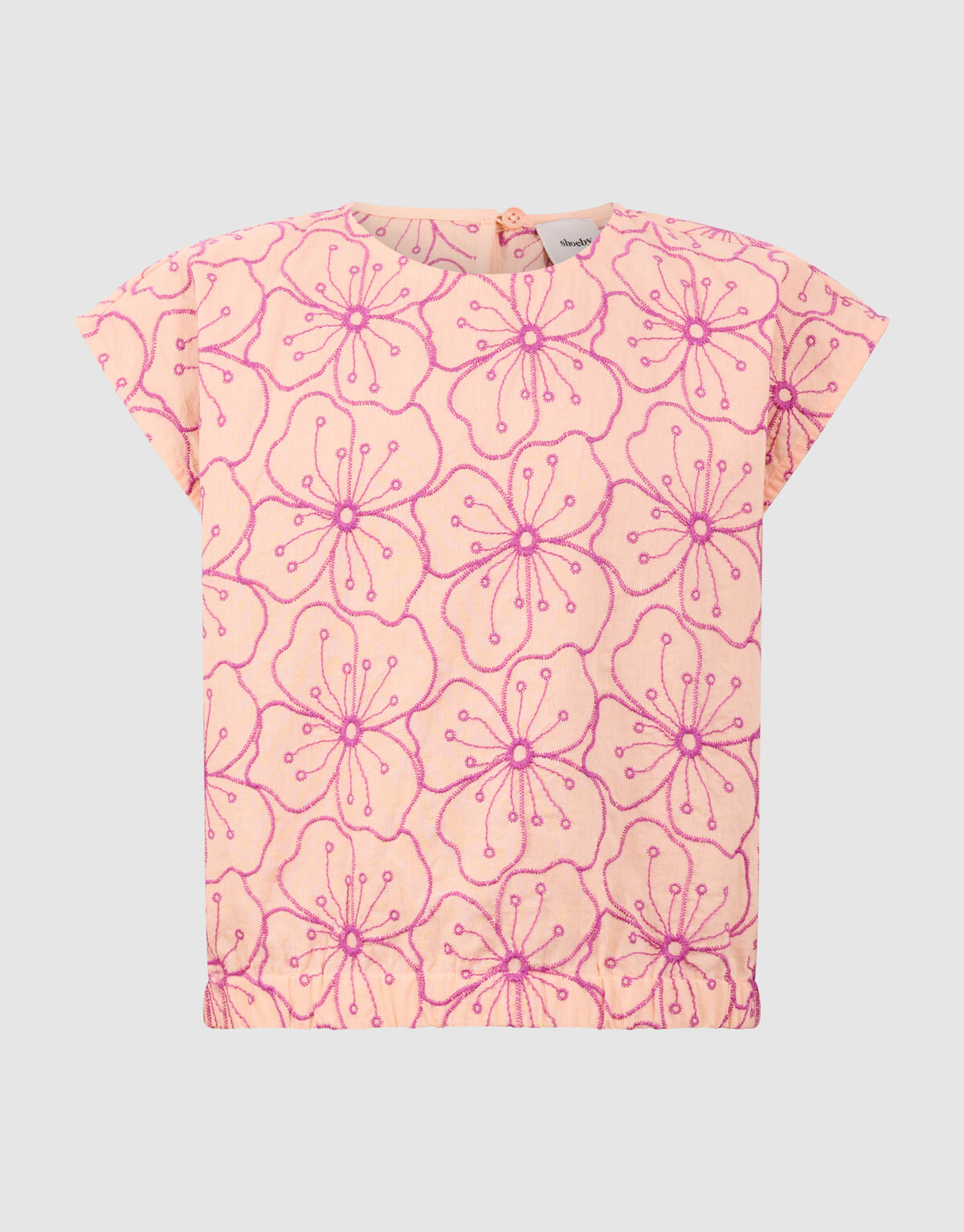 Bluse mit Blumenstickerei Hellorange SHOEBY GIRLS