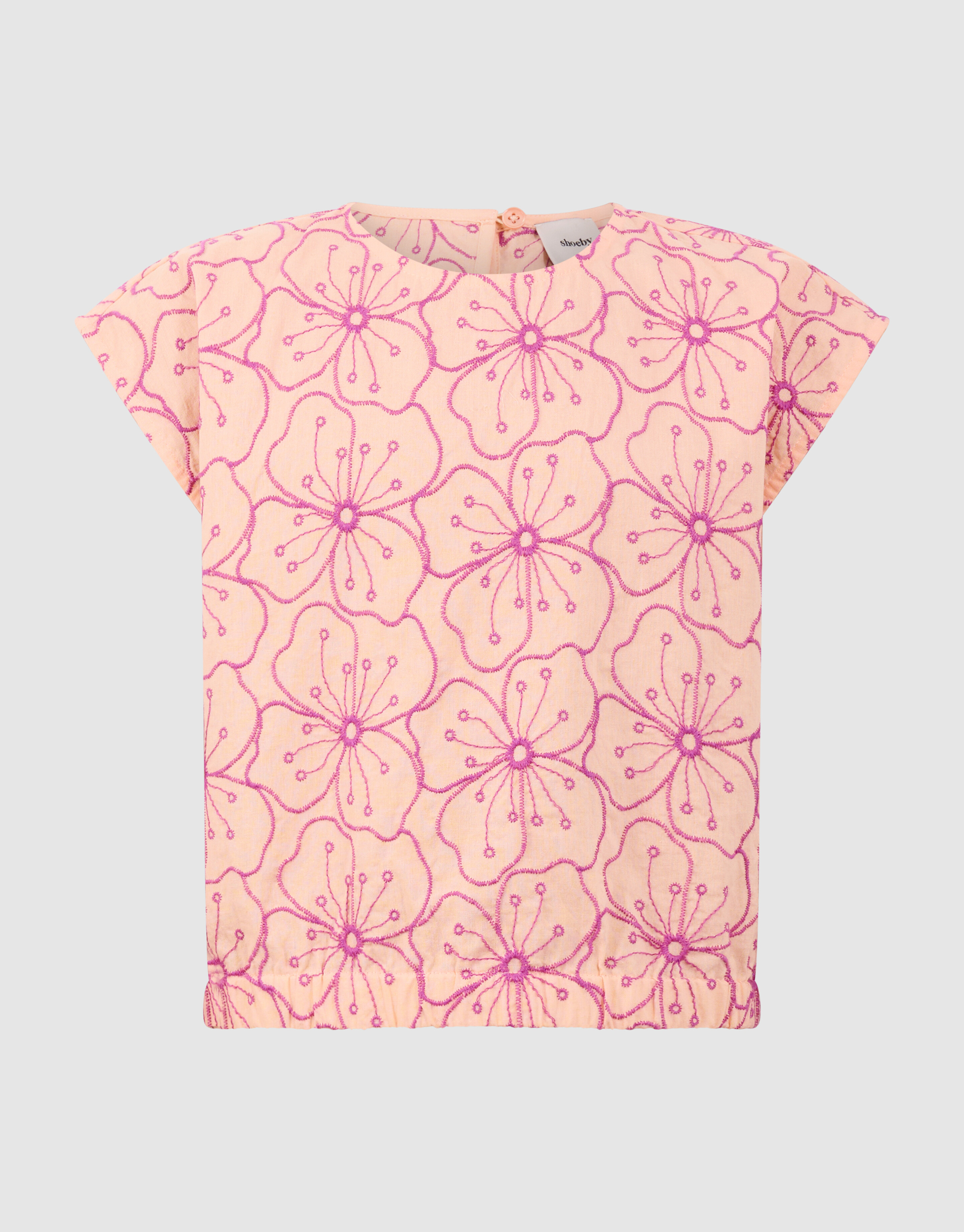 Bluse mit Blumenstickerei Hellorange SHOEBY GIRLS