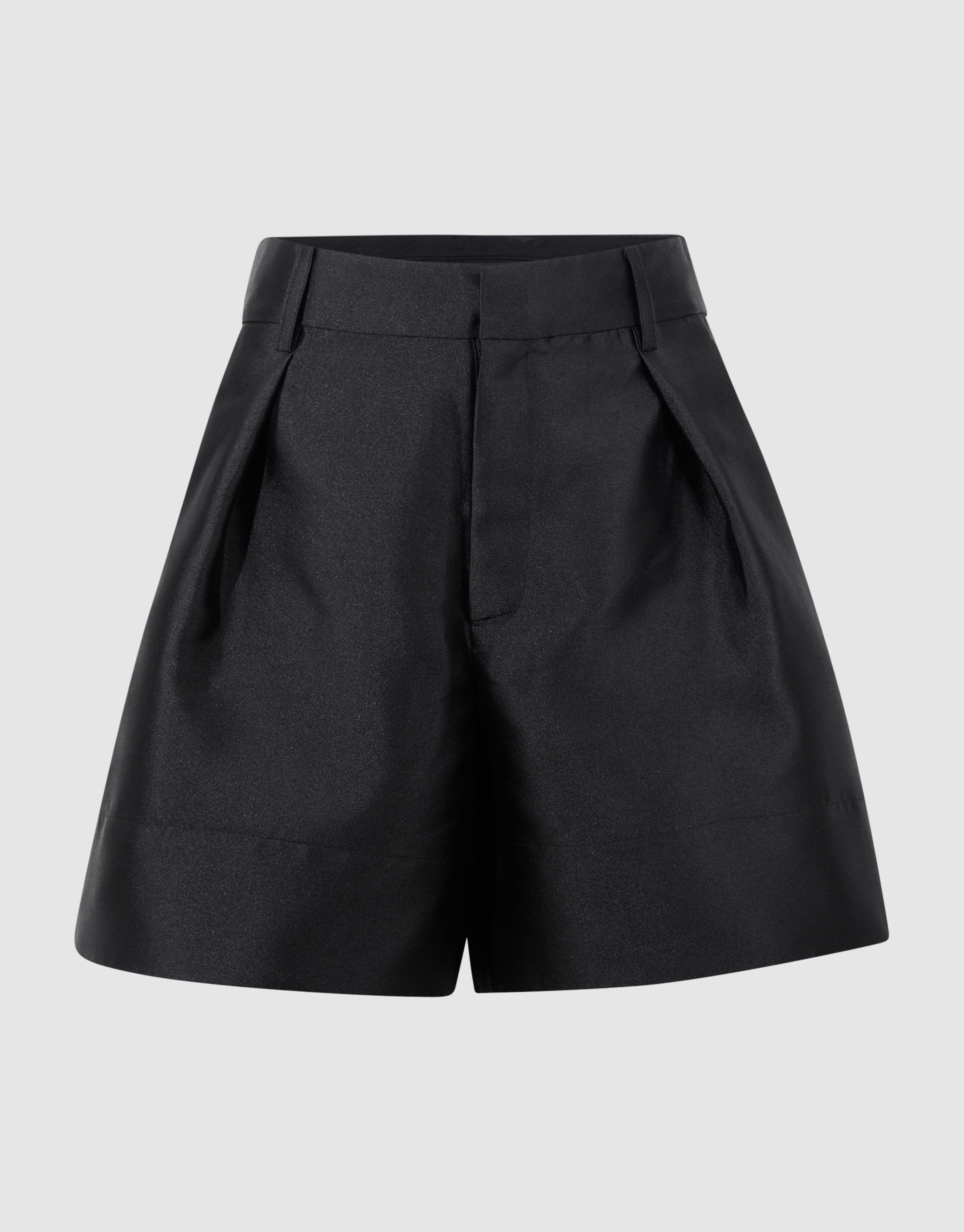 Satin Twill Shorts Black SHOEBY WOMEN