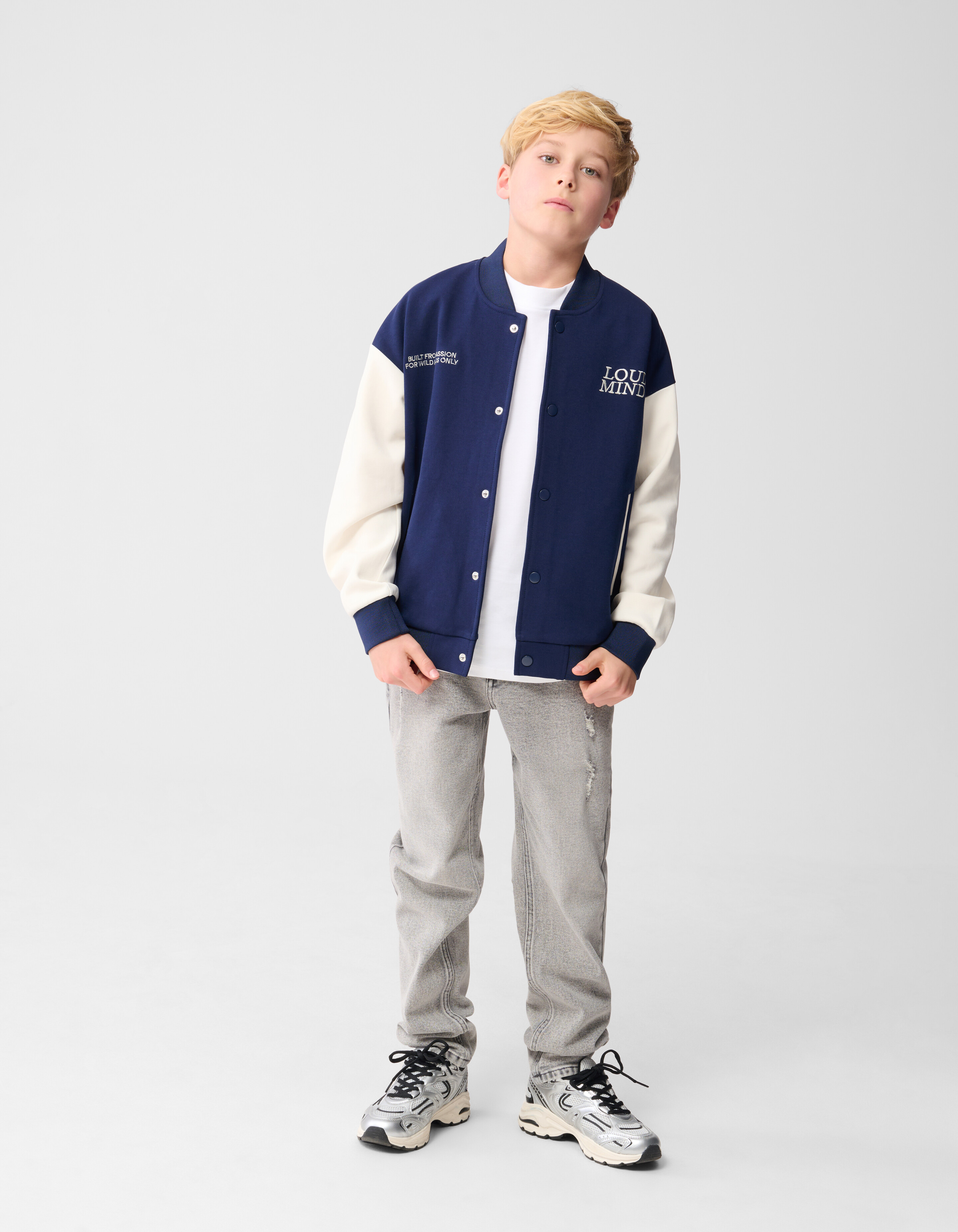 Straight-Fit-Jeans Grau SHOEBY BOYS