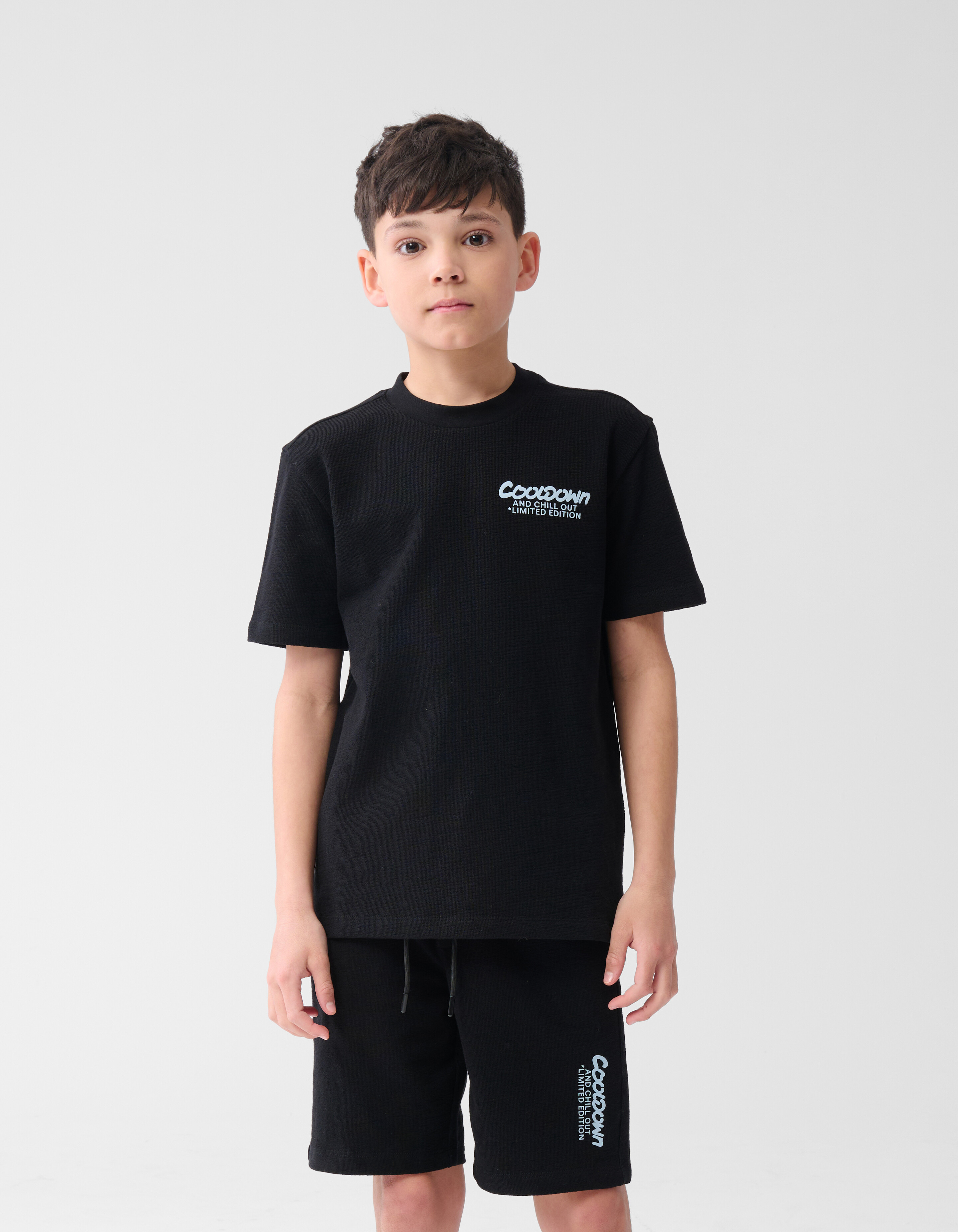 Text T-shirt Schwarz SHOEBY BOYS