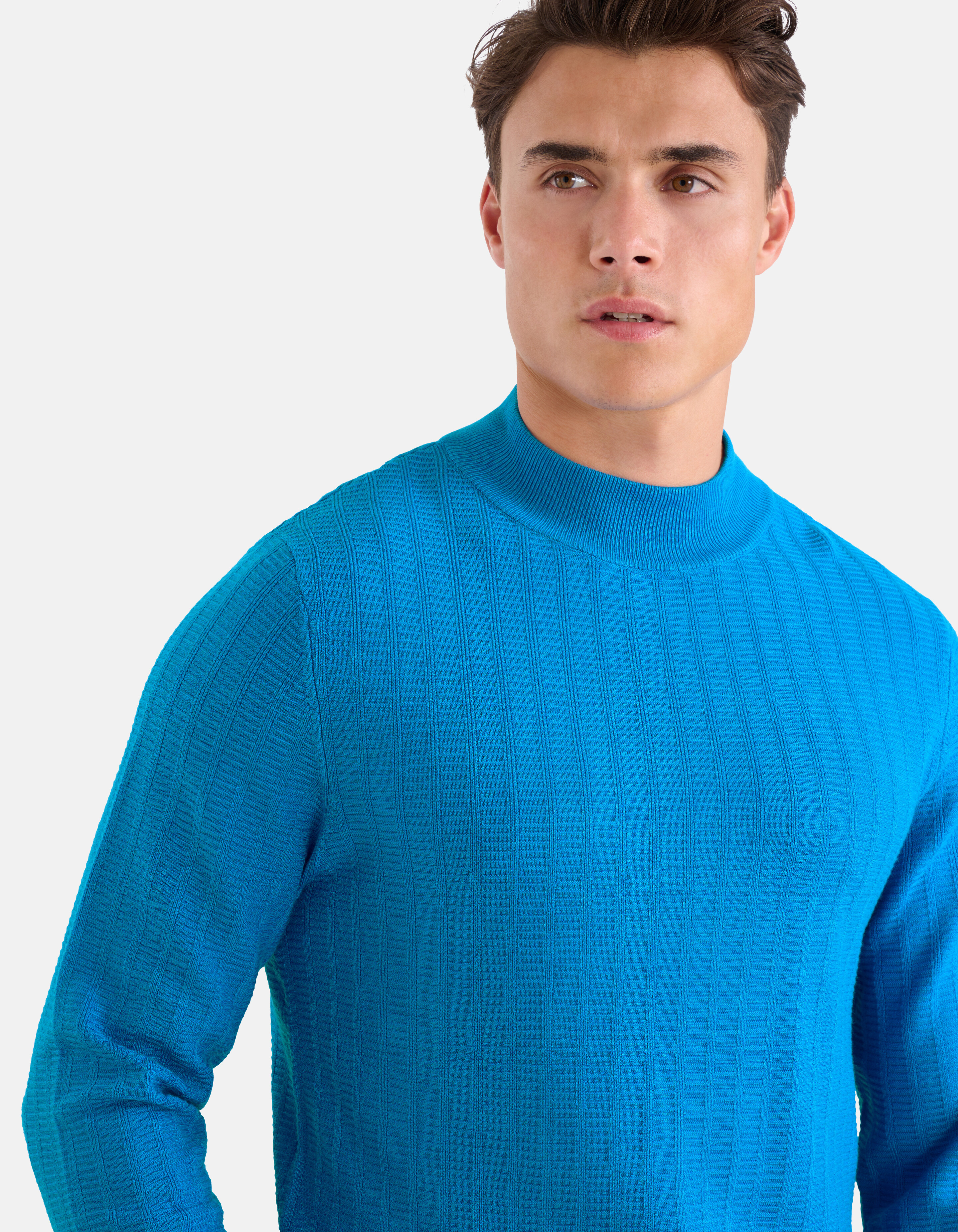 Textur Pullover Blau SHOEBY MEN