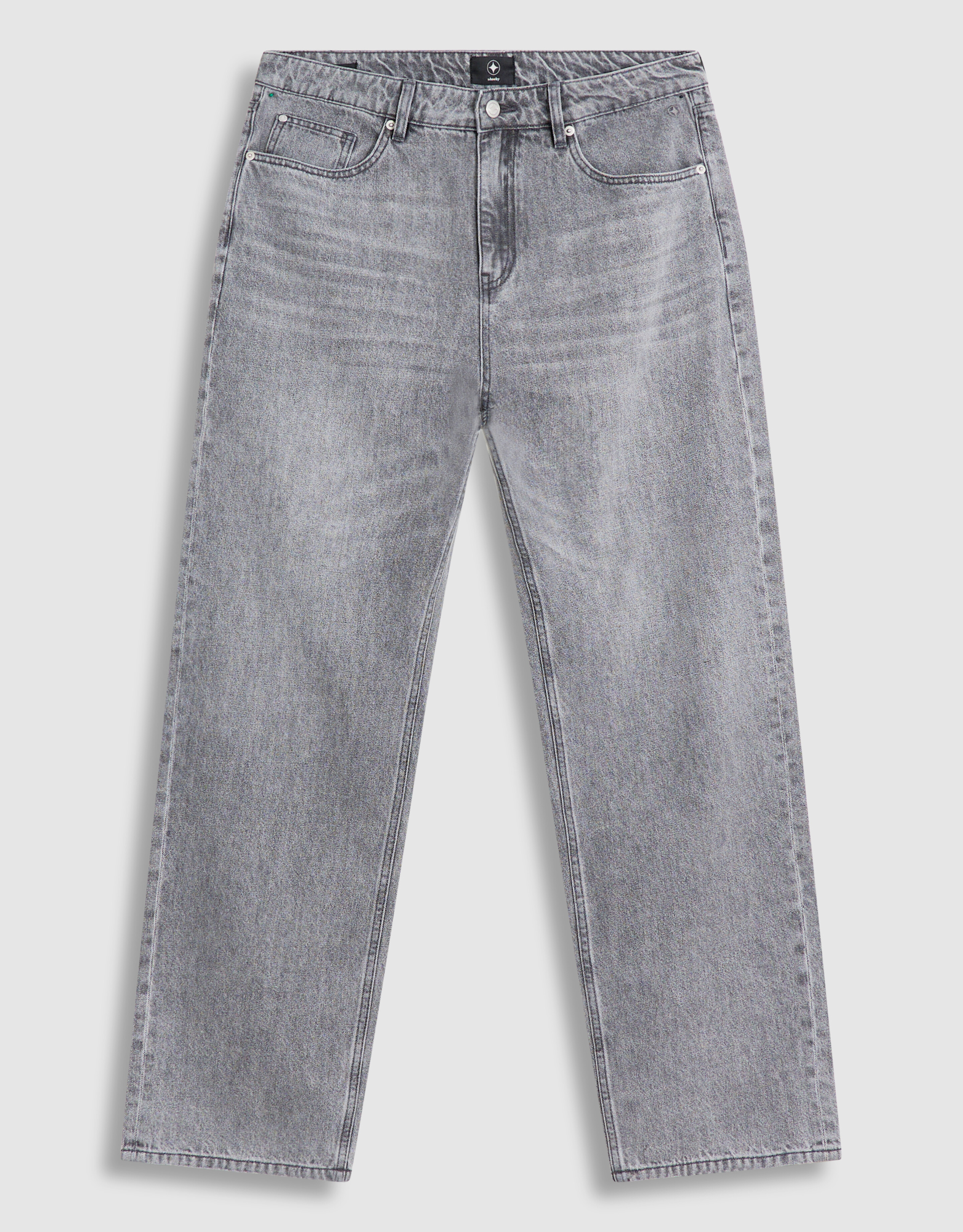Baggy Fit Jeans Lichtgrijs L32 SHOEBY MEN