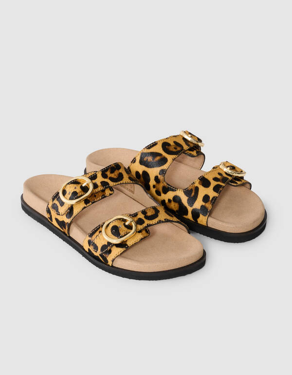 Leopard Hausschuh Braun SHOEBY SHOES