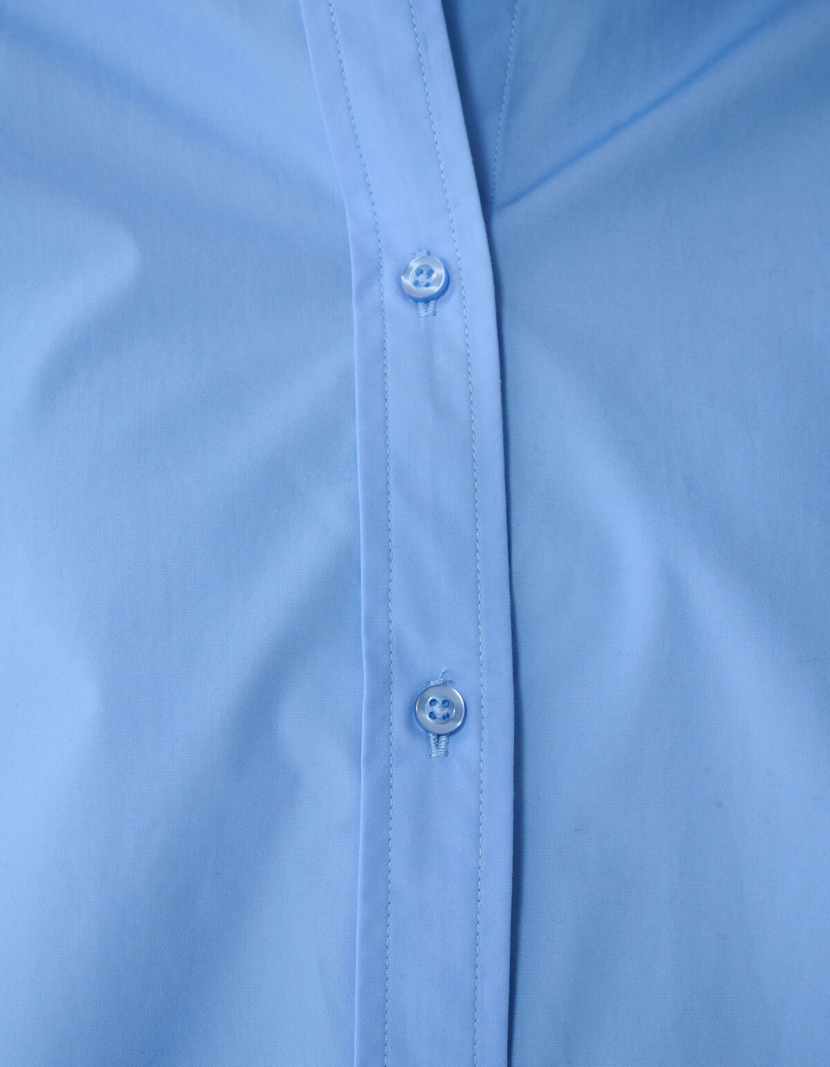 Oversized Ring Cuff Bluse Hellblau SHOEBY WOMEN