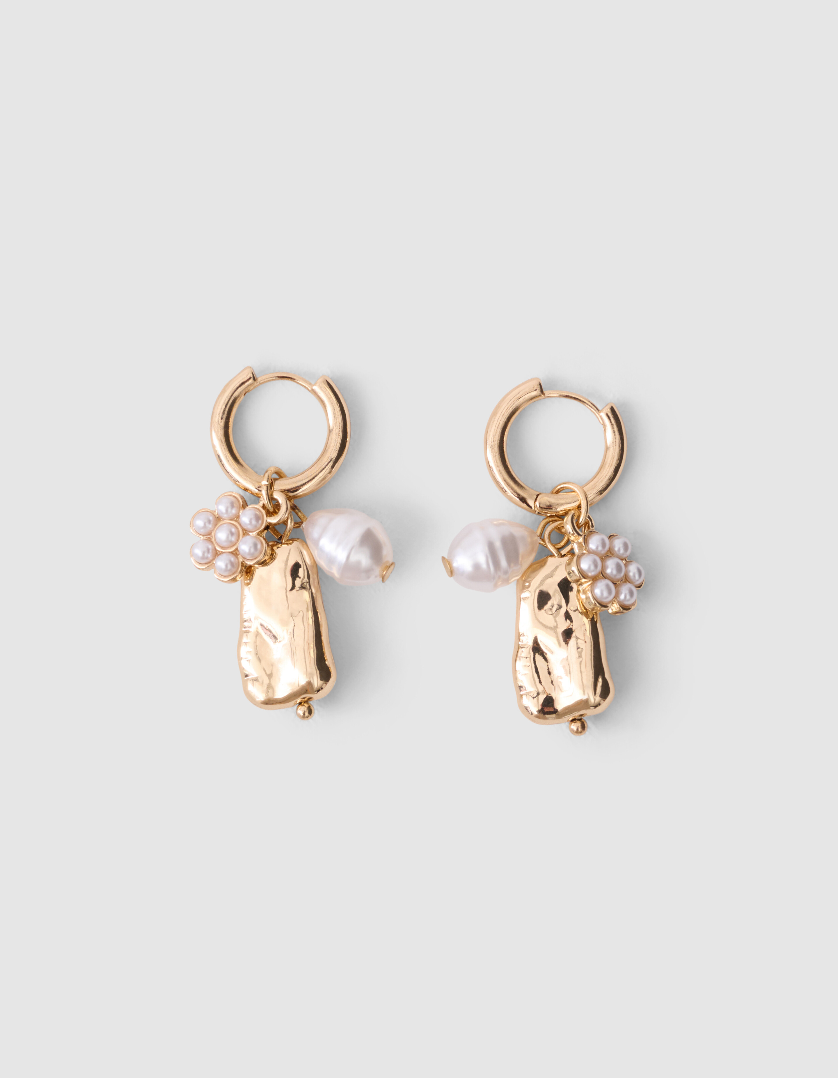 Perlenanhänger Ohrringe Gold SHOEBY ACCESSOIRES