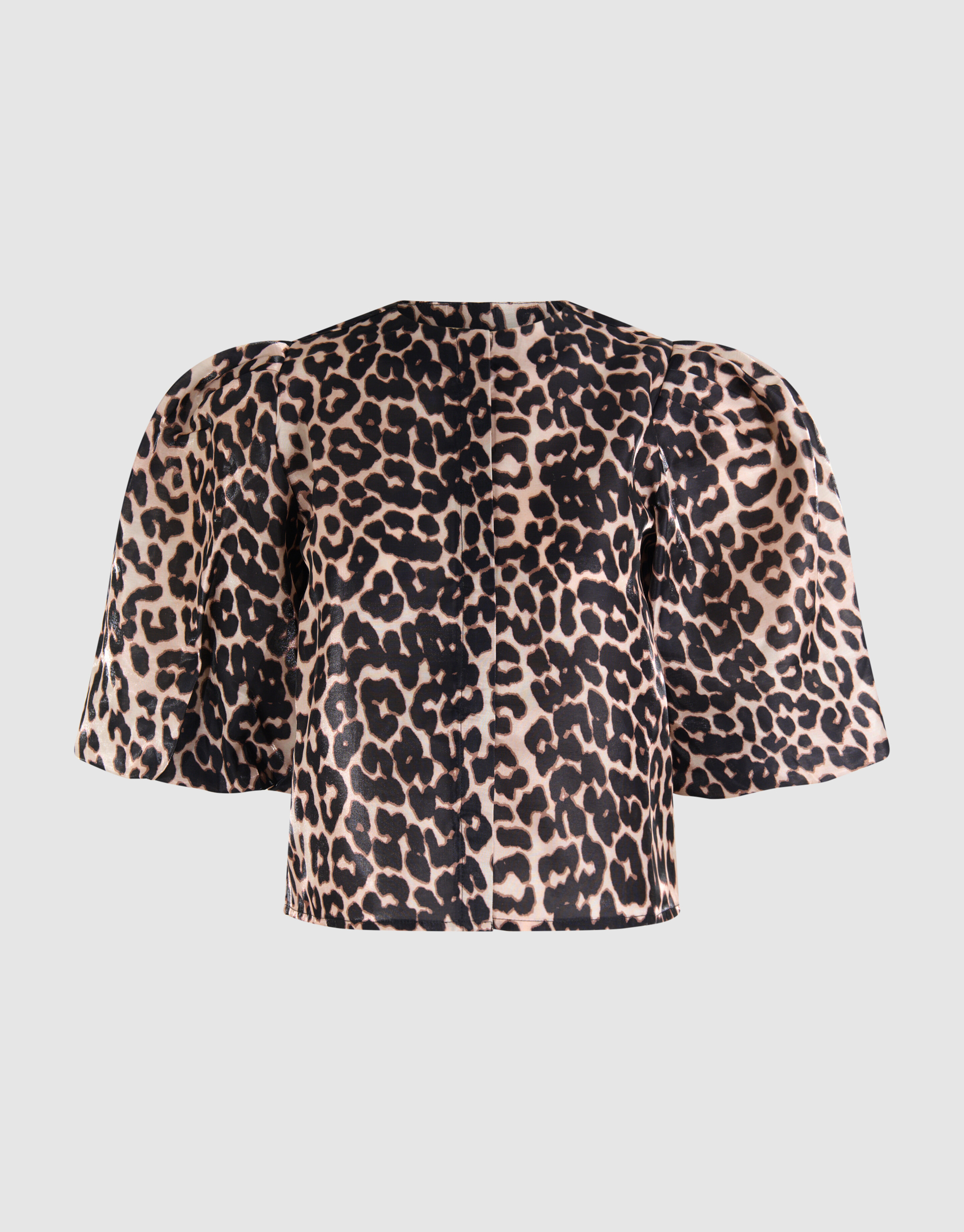 Puff Leopard Bluse Braun SHOEBY WOMEN