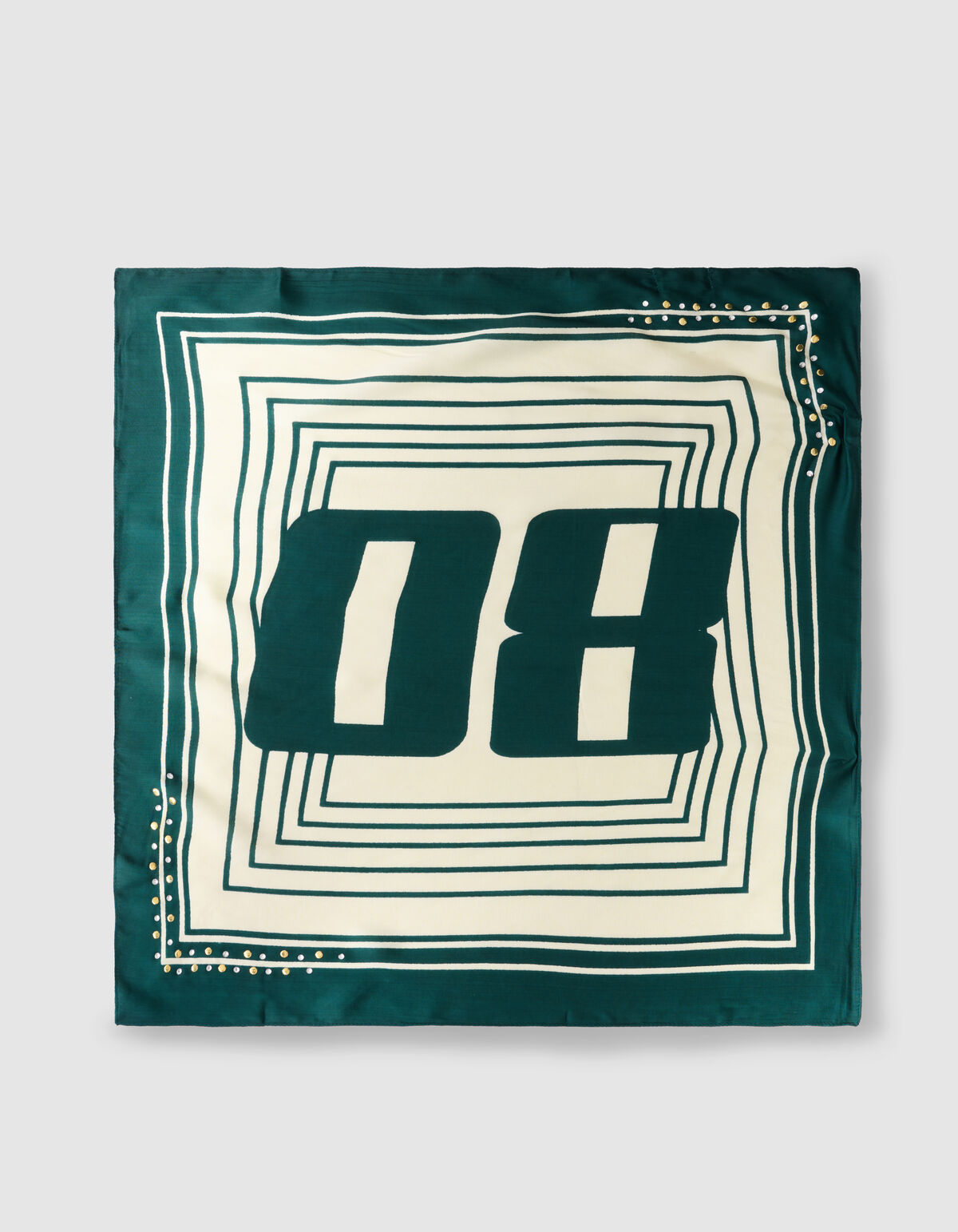 Sporty Text Schal Gr&uuml;n SHOEBY ACCESSOIRES