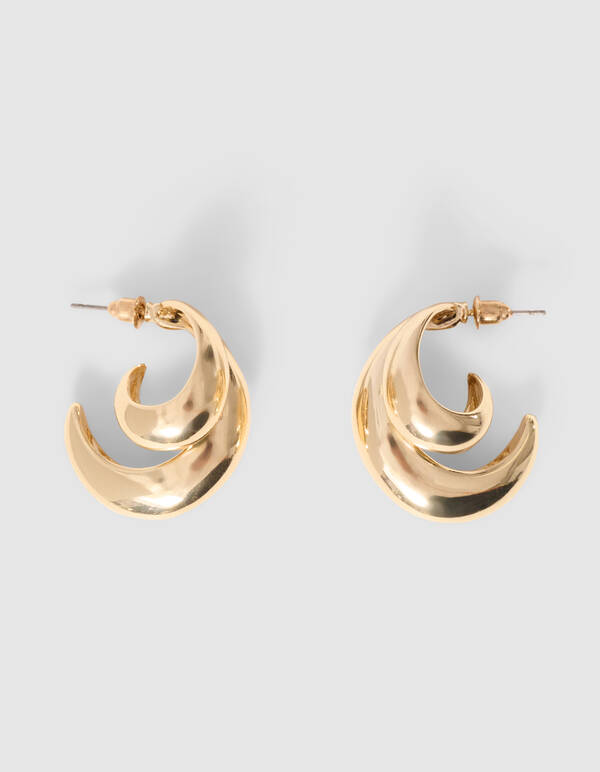 Double Drop Ohrringe Gold SHOEBY ACCESSOIRES