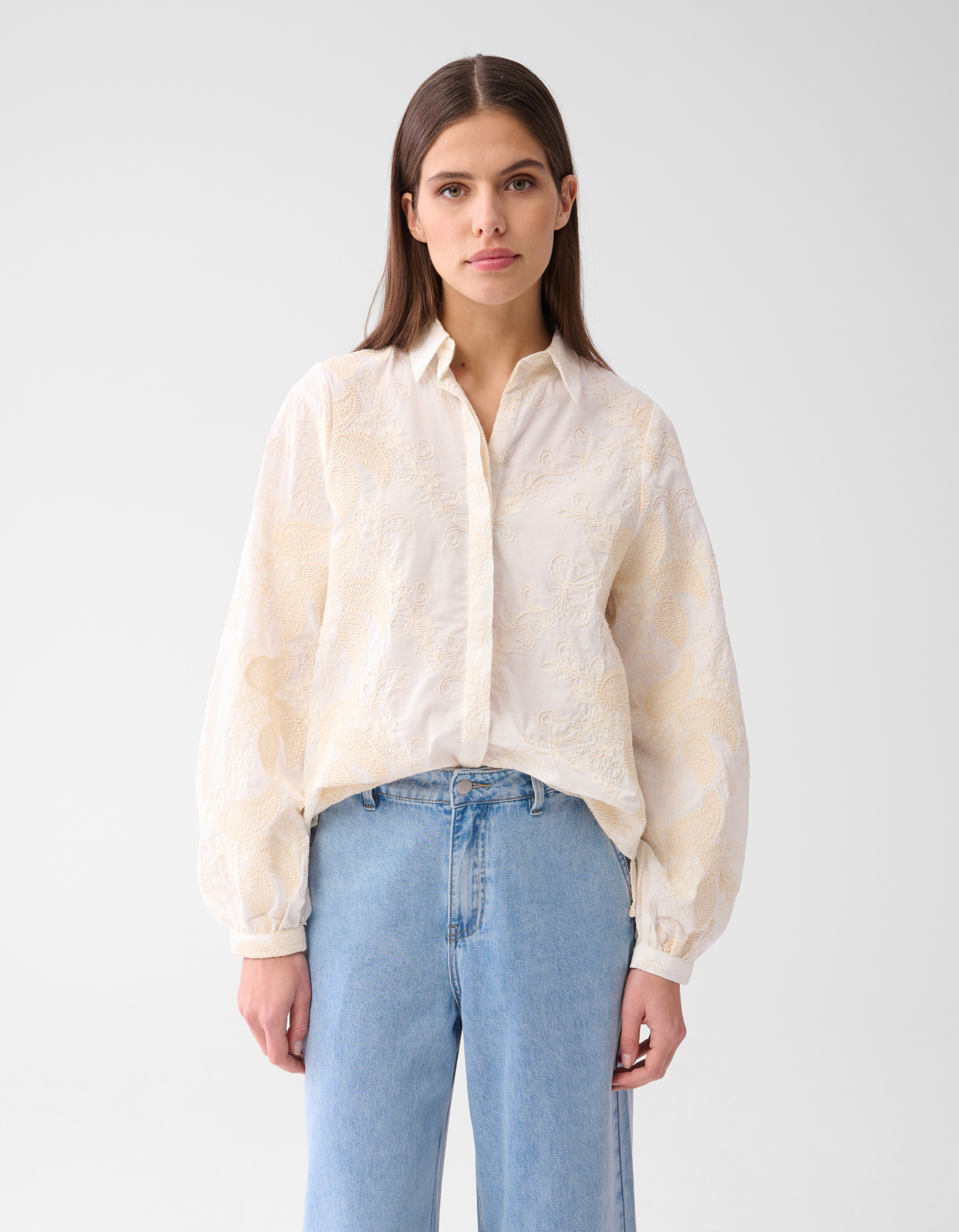 Stickerei Bluse Off White By Mieke SHOEBY WOMEN
