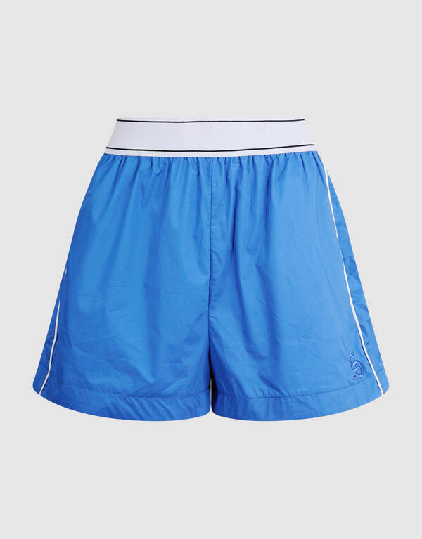 Indigo-Popeline-Shorts Blau SHOEBY WOMEN