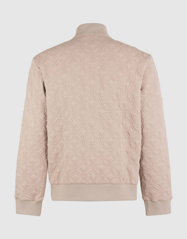 Stickerei Sweat Bomberjacke Hellbraun SHOEBY MEN