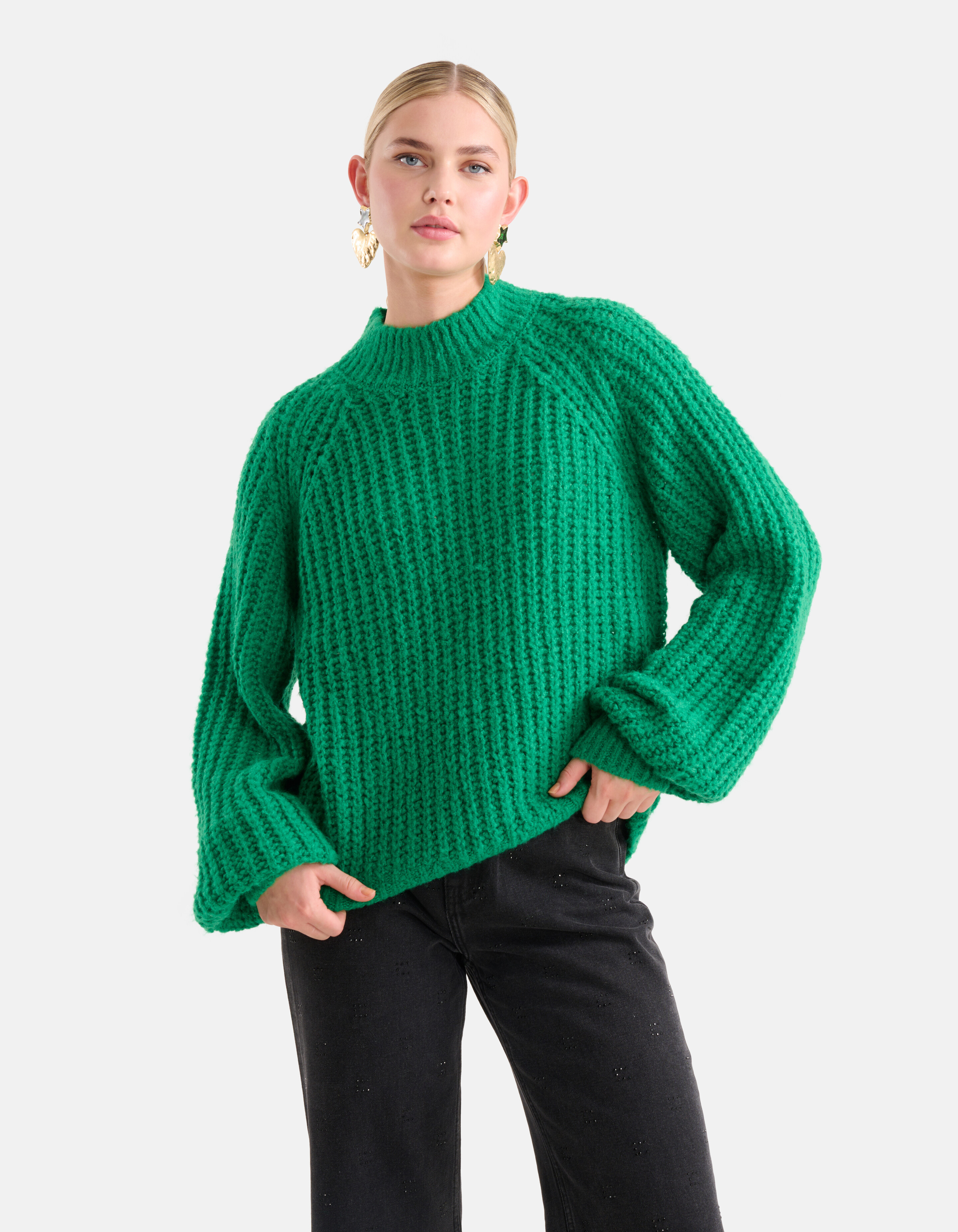 Chunky Sweater Grün SHOEBY WOMEN