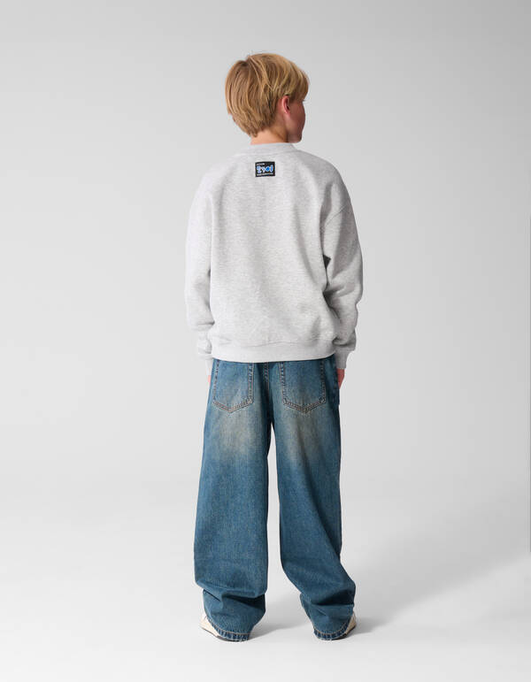 Varsity Ultra Wide Leg Jeans Dunkelblau SHOEBY BOYS