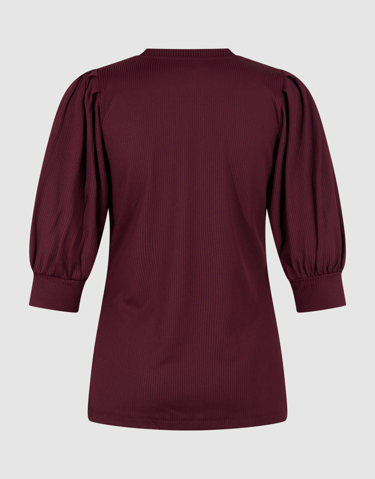 Rippstrick-Oberteil Dunkelrot SHOEBY WOMEN