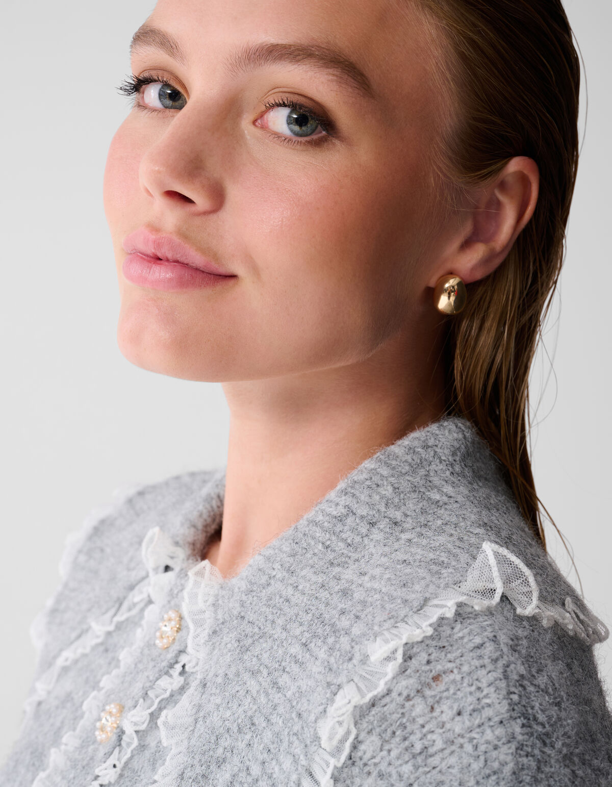 Kleine Glühbirnen Ohrringe Gold SHOEBY ACCESSOIRES