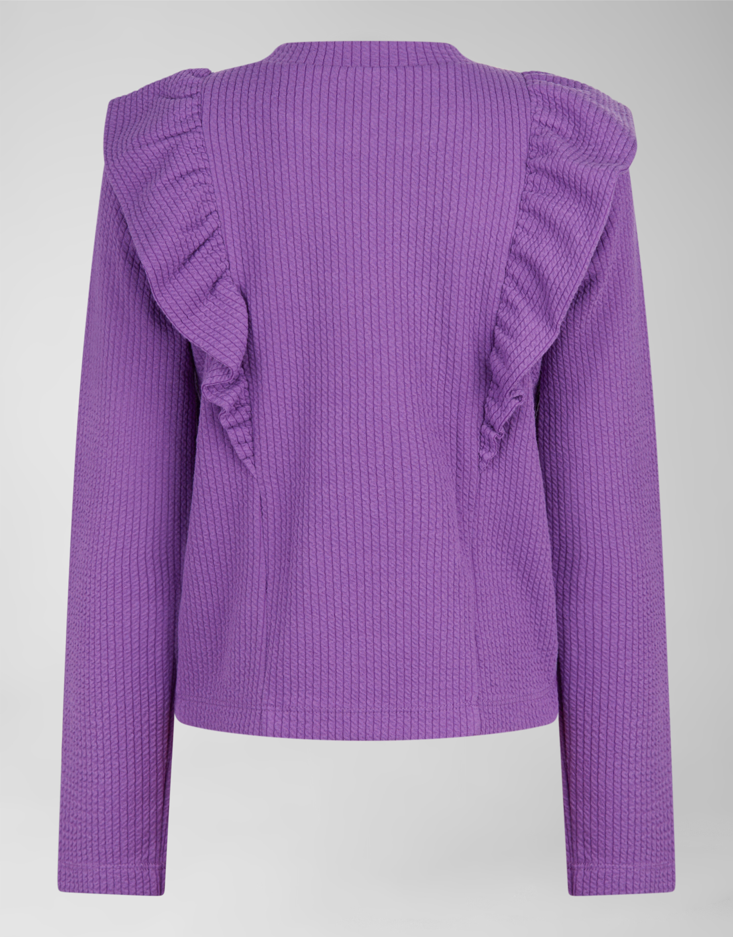 Kabel Ruffle Longsleeeve Top Lila SHOEBY GIRLS