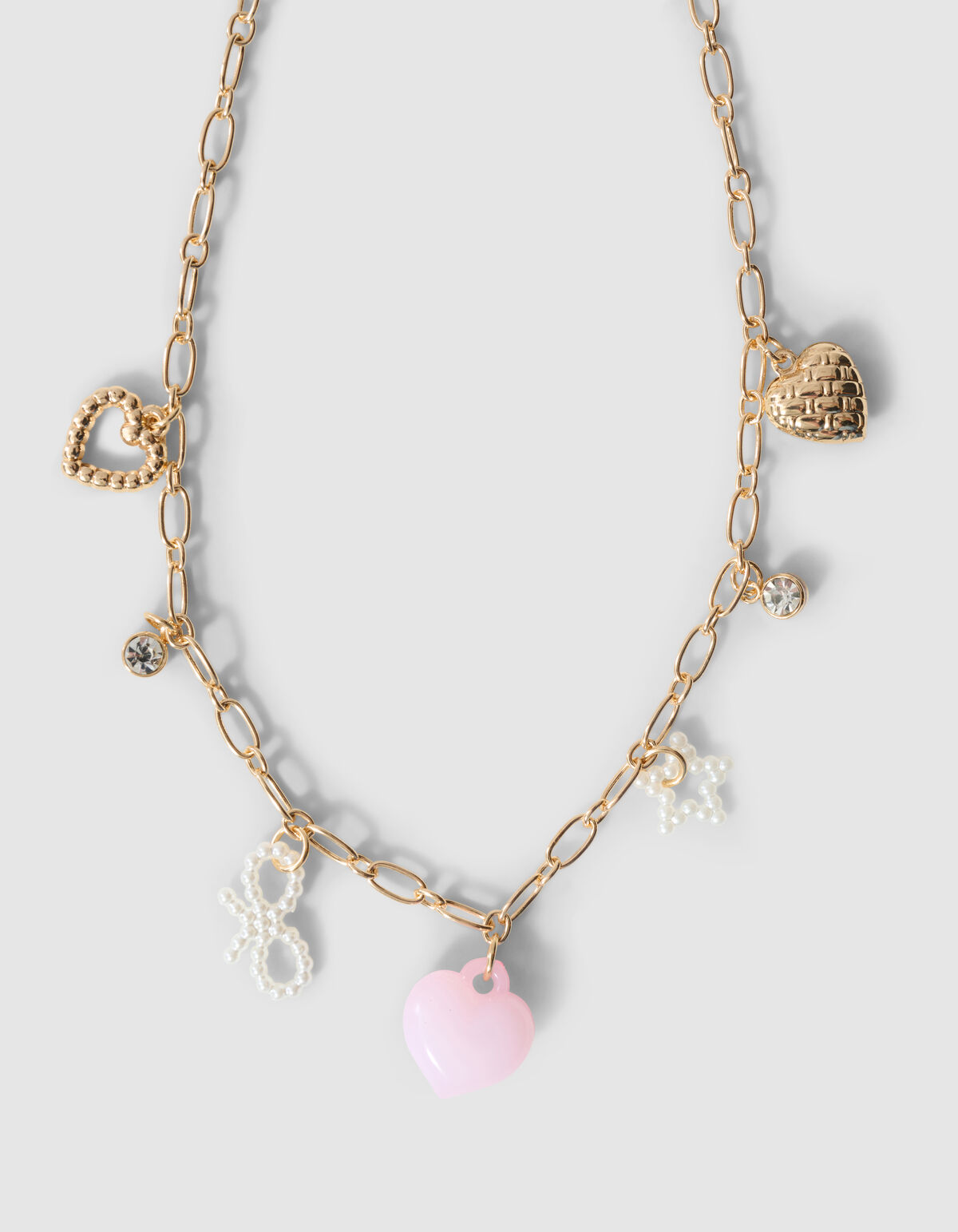Perlen-Anh&auml;nger-Kette Gold SHOEBY ACCESSOIRES